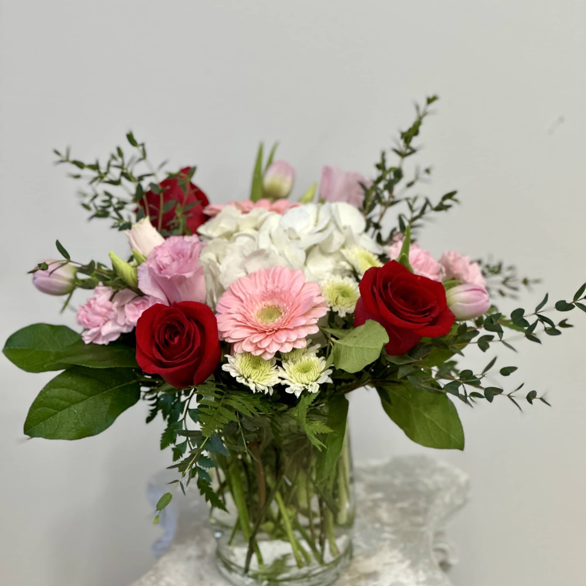Indulge in a symphony of romance with the Romantic Elegance arrangement by