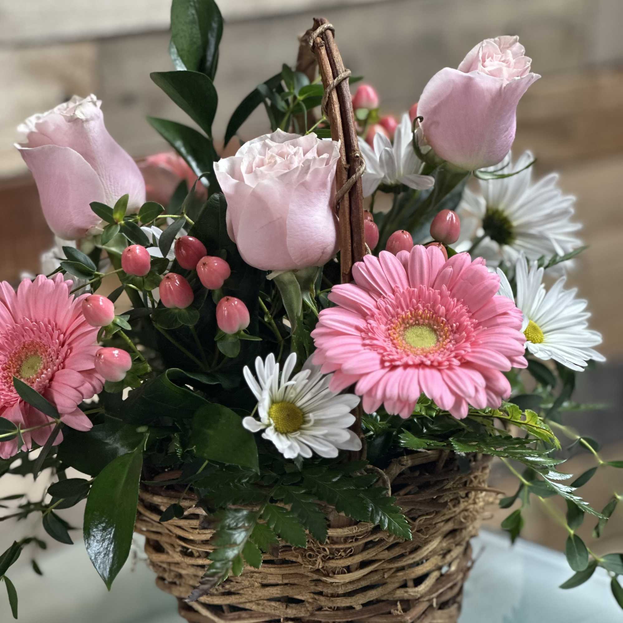 One of our Mother's Day Special feature arrangements...Basket of Blooms is a, photo 2 of 2