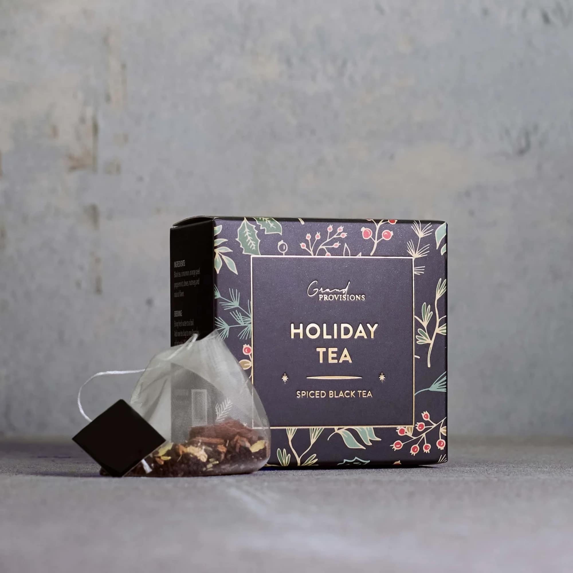 Celebrate the season with our festive Holiday Black Tea Blend, a warm