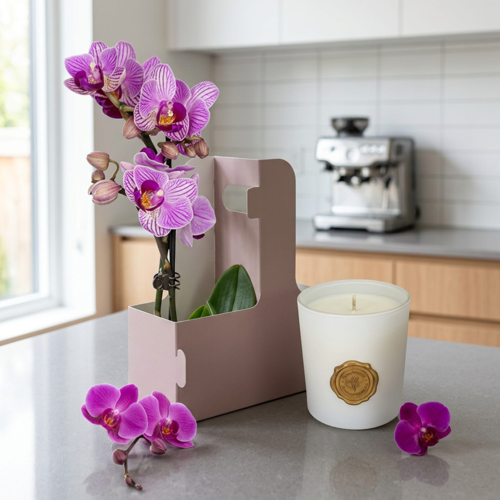 A refined expression of elegance, this beautiful bundle features a graceful pink, photo 3 of 4