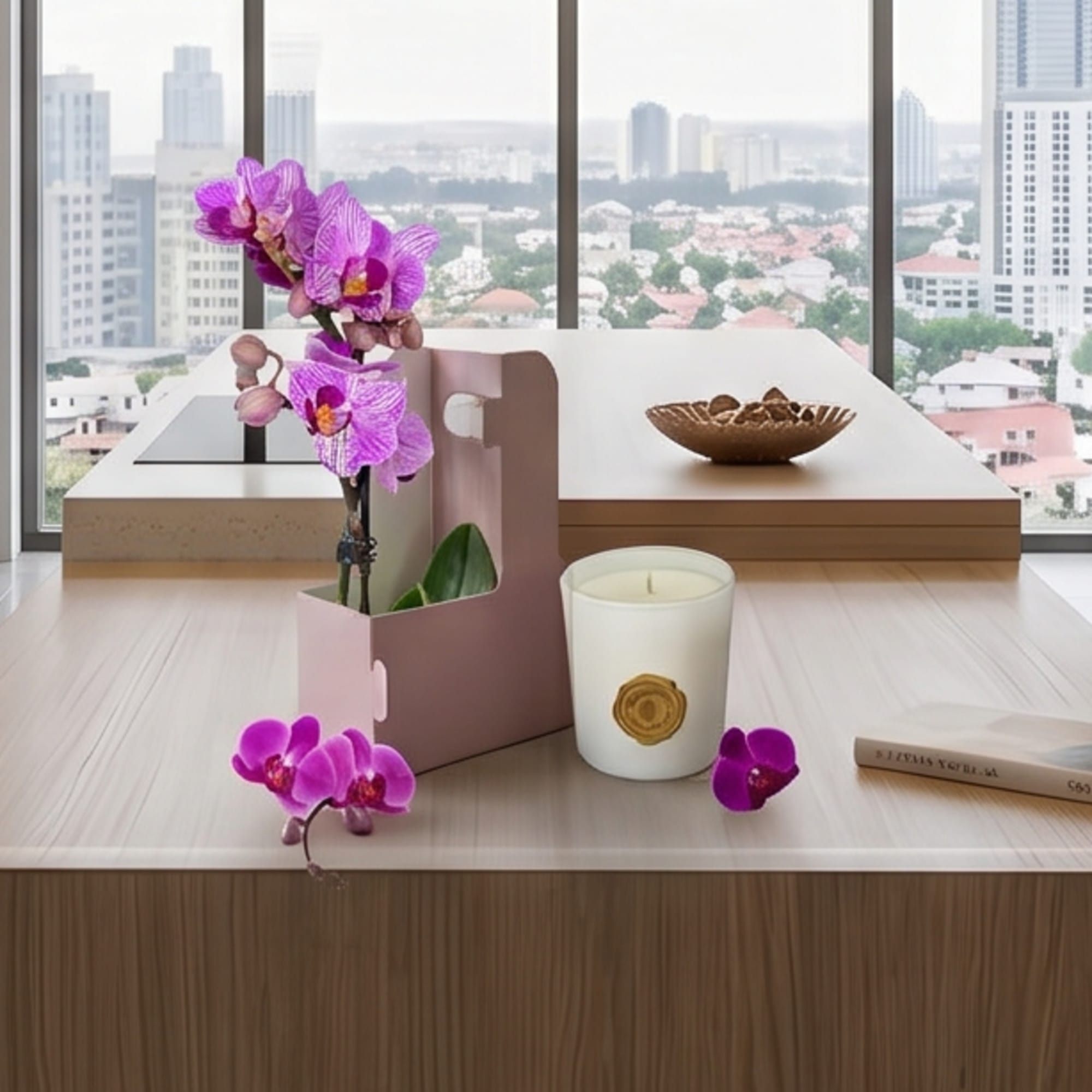 A refined expression of elegance, this beautiful bundle features a graceful pink, photo 4 of 4
