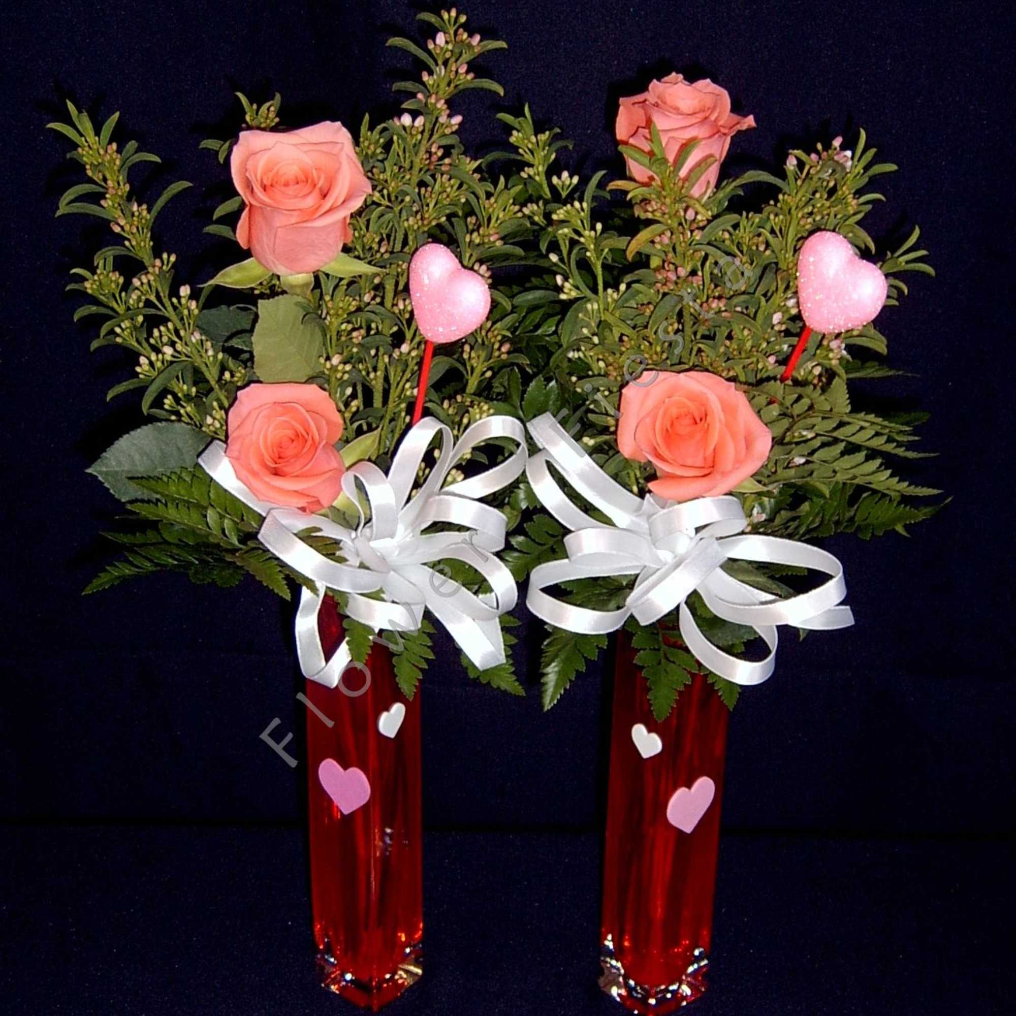 Single, Double or Deluxe Rose bud vases are a sweet treat for, photo 2 of 2