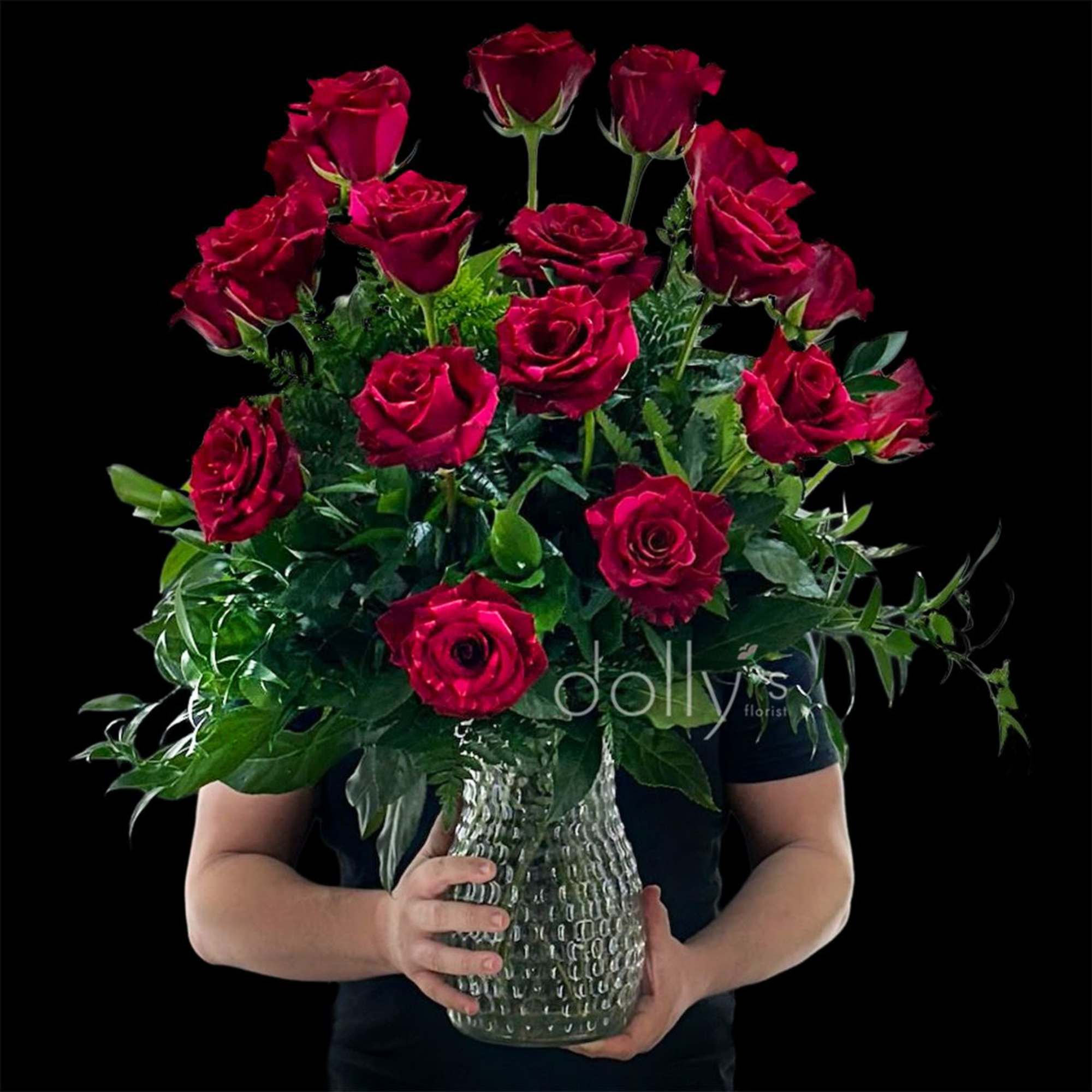 The Red Panther rose is a striking bicolor hybrid tea rose variety
