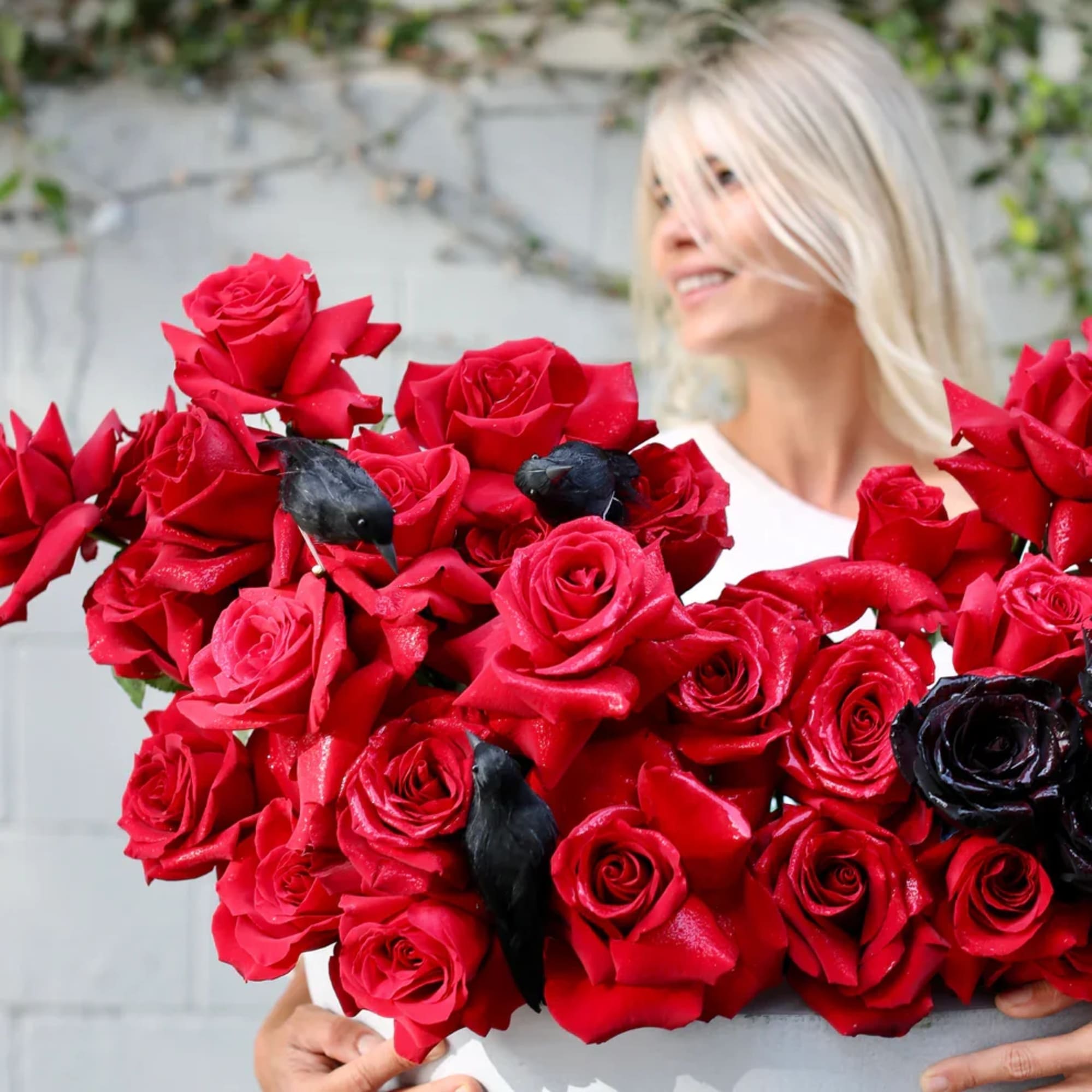 Noir Bloom is where classic romance meets modern flair. A striking arrangement, photo 4 of 4