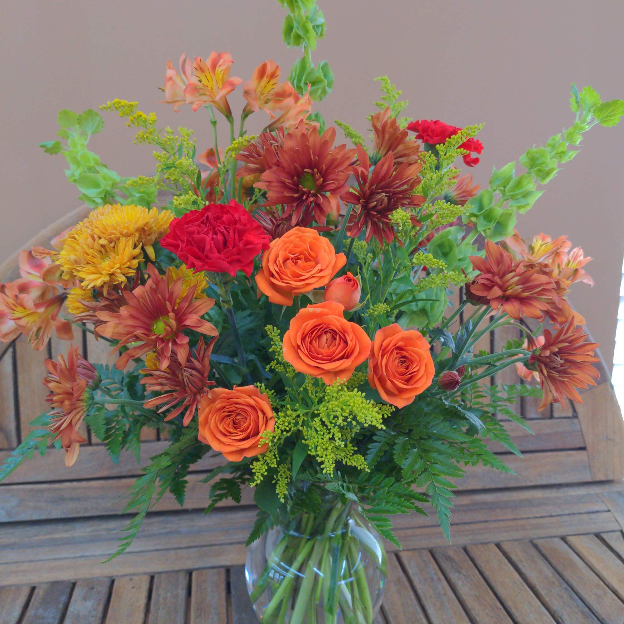 A mix of in season autumn flowers., photo 2 of 3