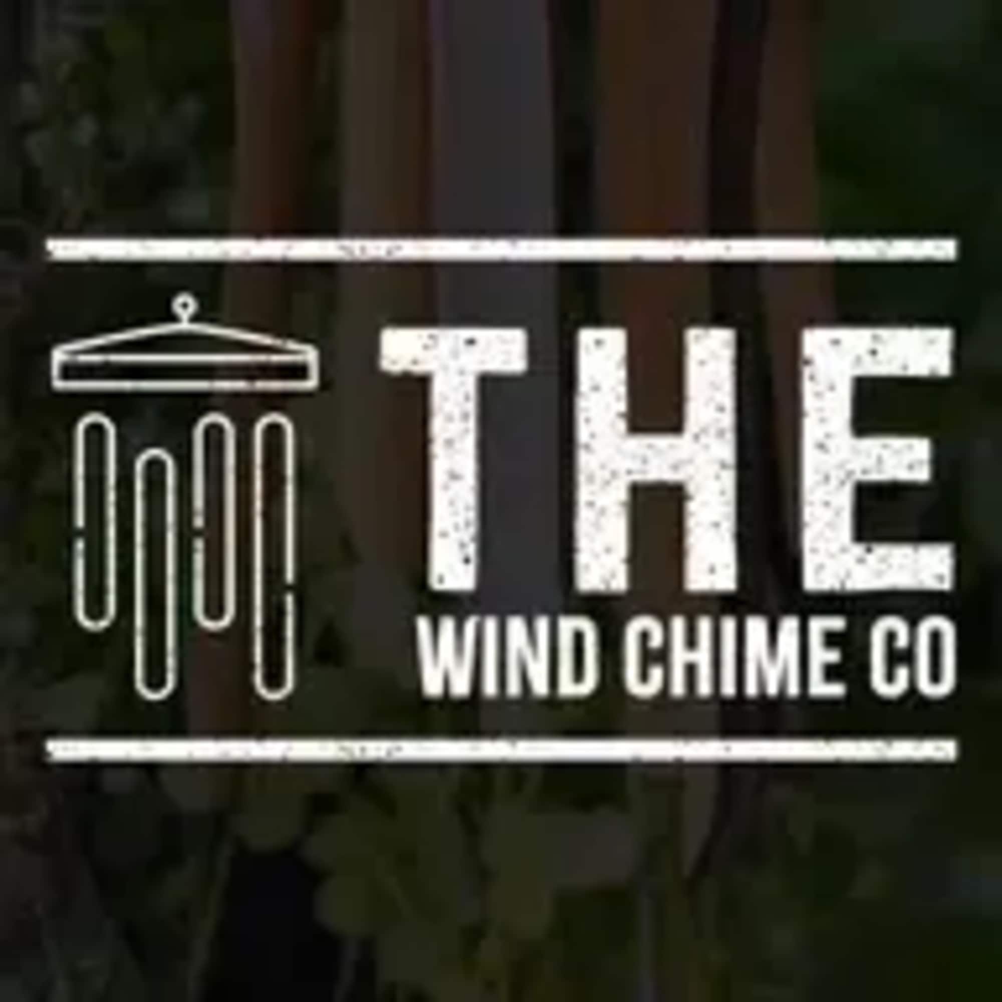 Logo reading "THE WIND CHIME CO" with a wind chime icon