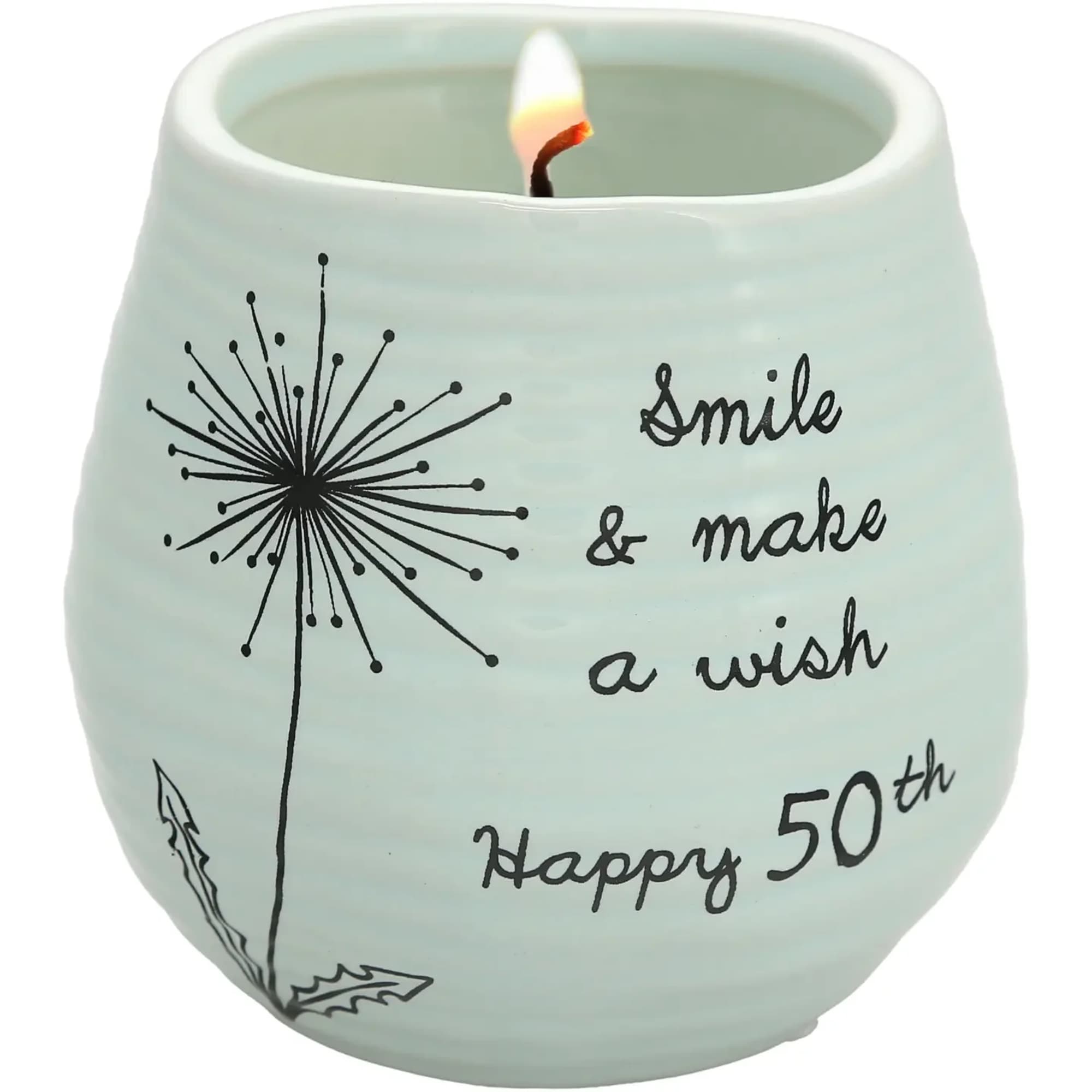 
8 fl. oz. candle, packaged in a printed open-faced box, is made