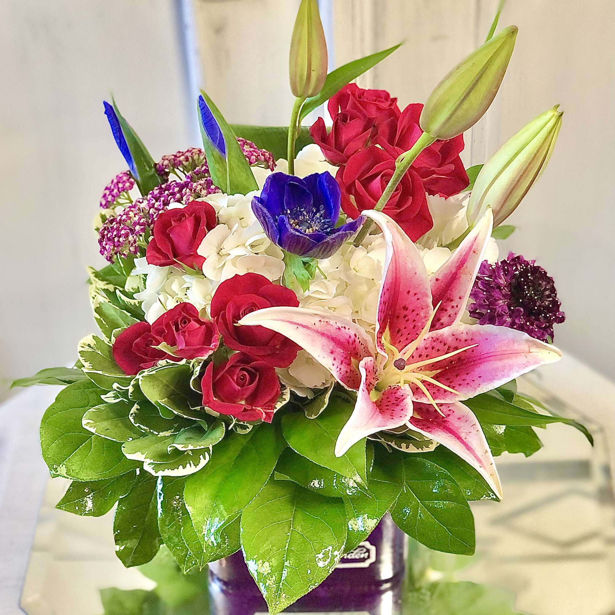 Dark and rich jewel tone colors create a magical design in this