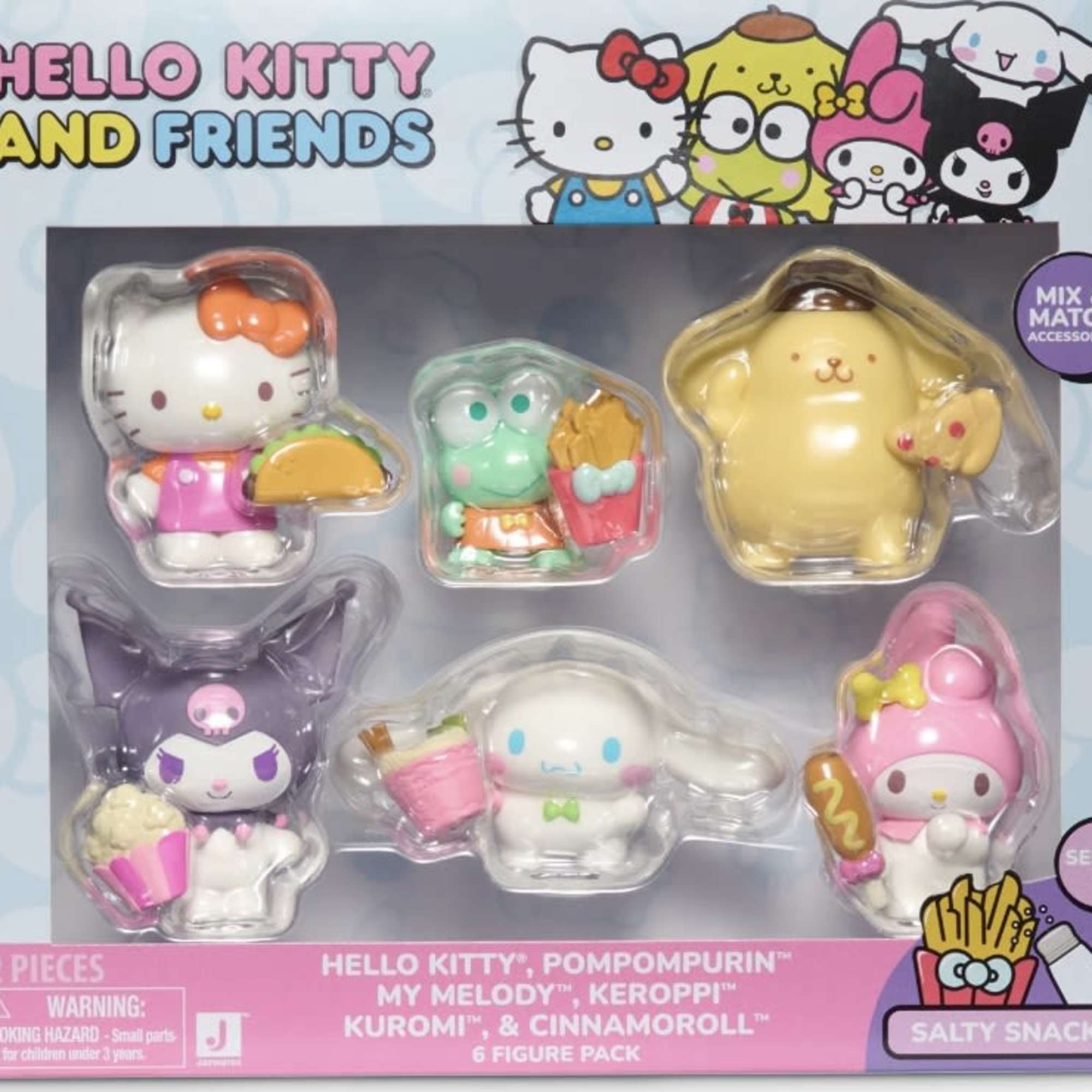 Hello Kitty and Friends toy figure pack in blister packaging