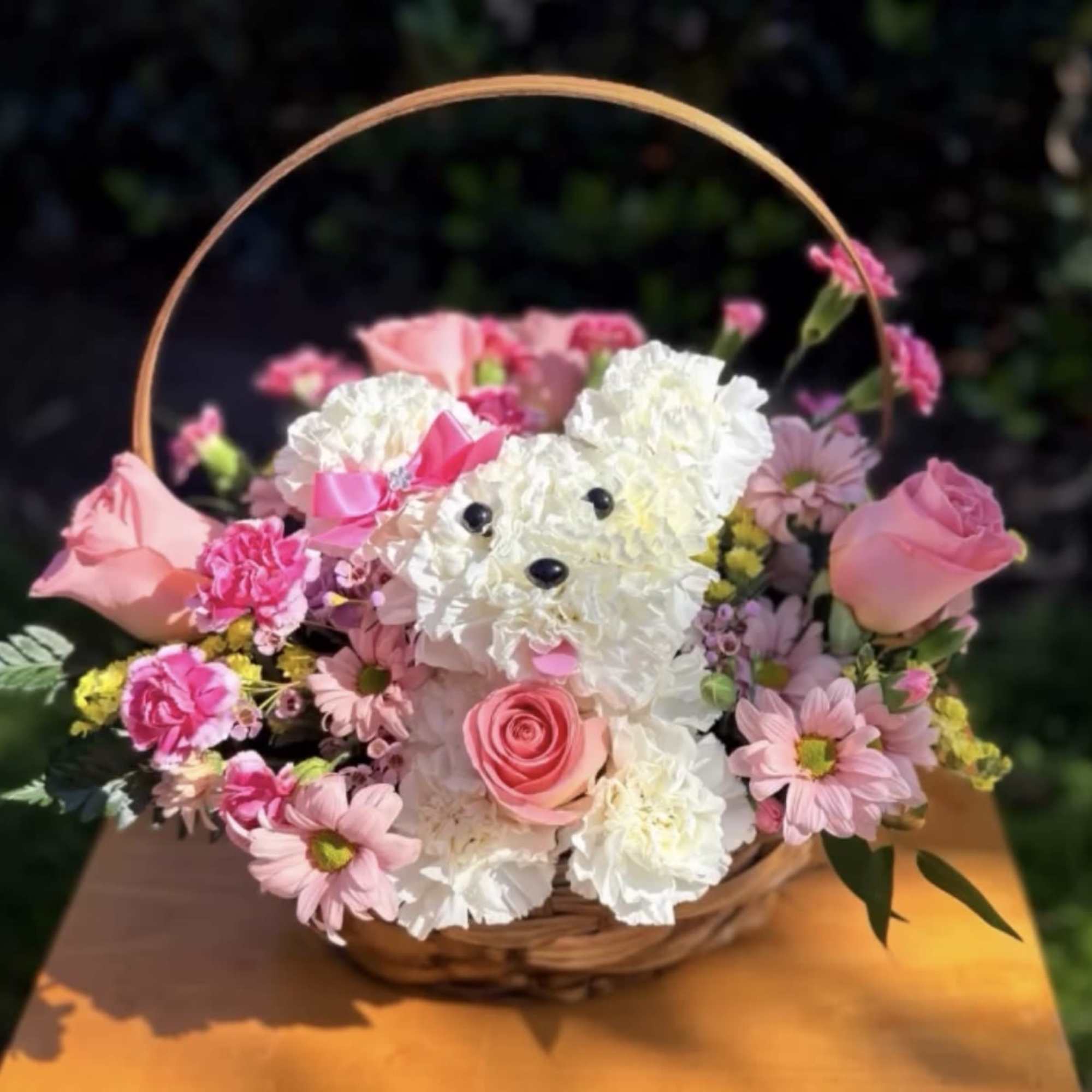 It&rsquo;s so  cute. A charming  puppy arrangement crafted  with, photo 2 of 2