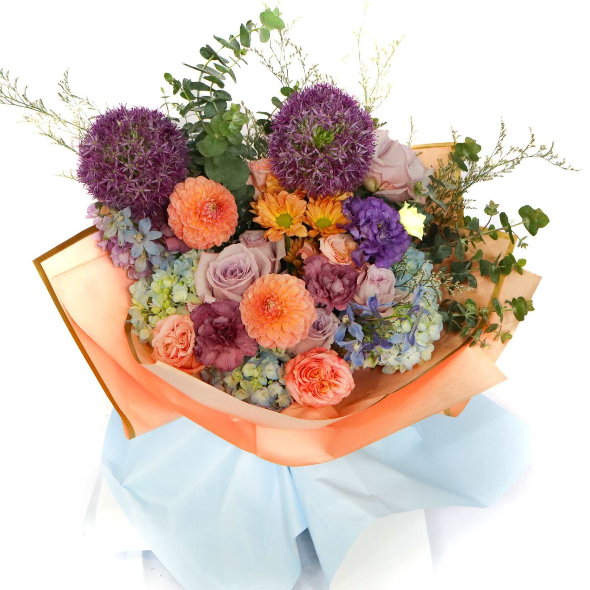 Vibrant Hand-Tied Bouquet (No Vase Included)
Bring color and joy into any space, photo 4 of 4