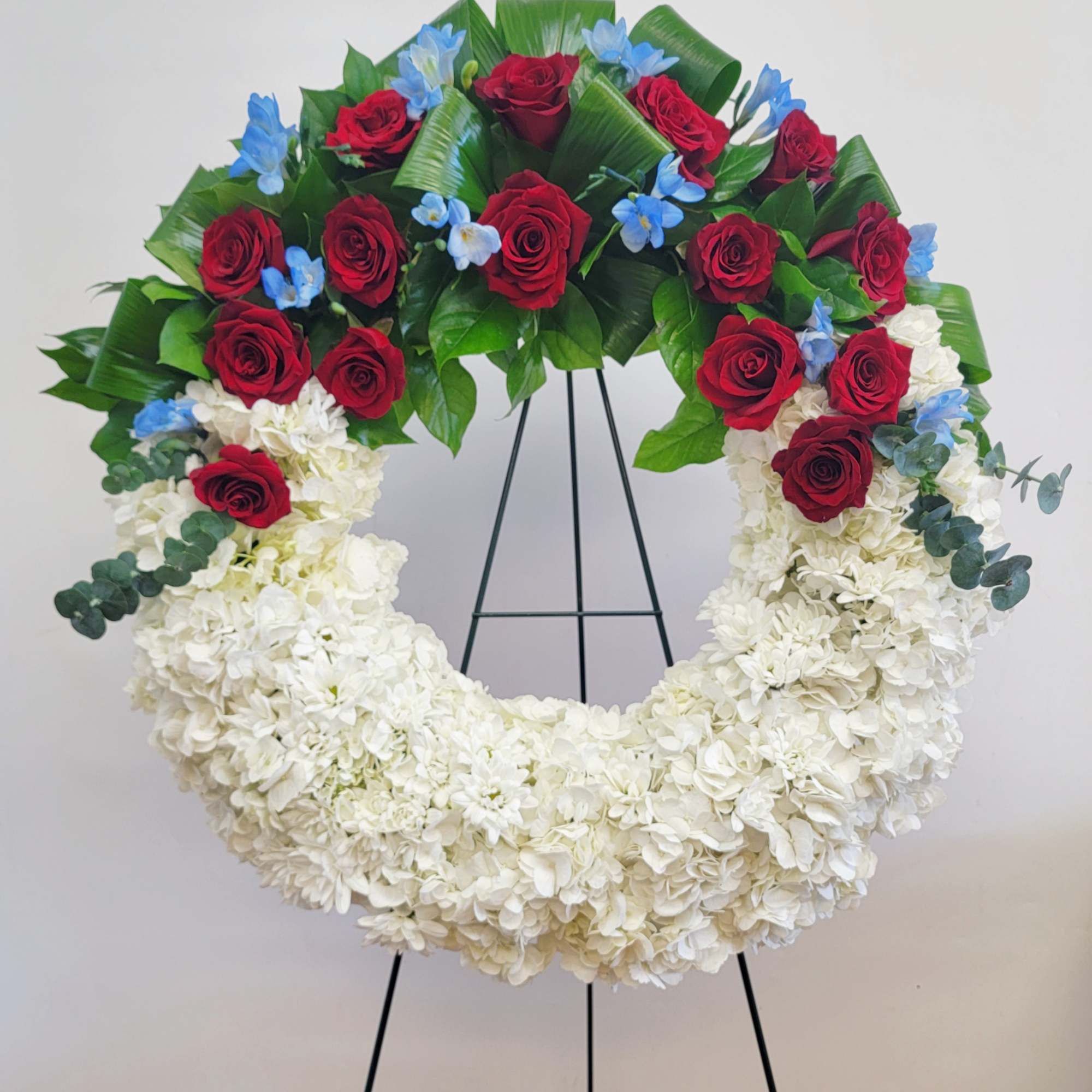 A perfect way to honor their beliefs and actions, this red, white