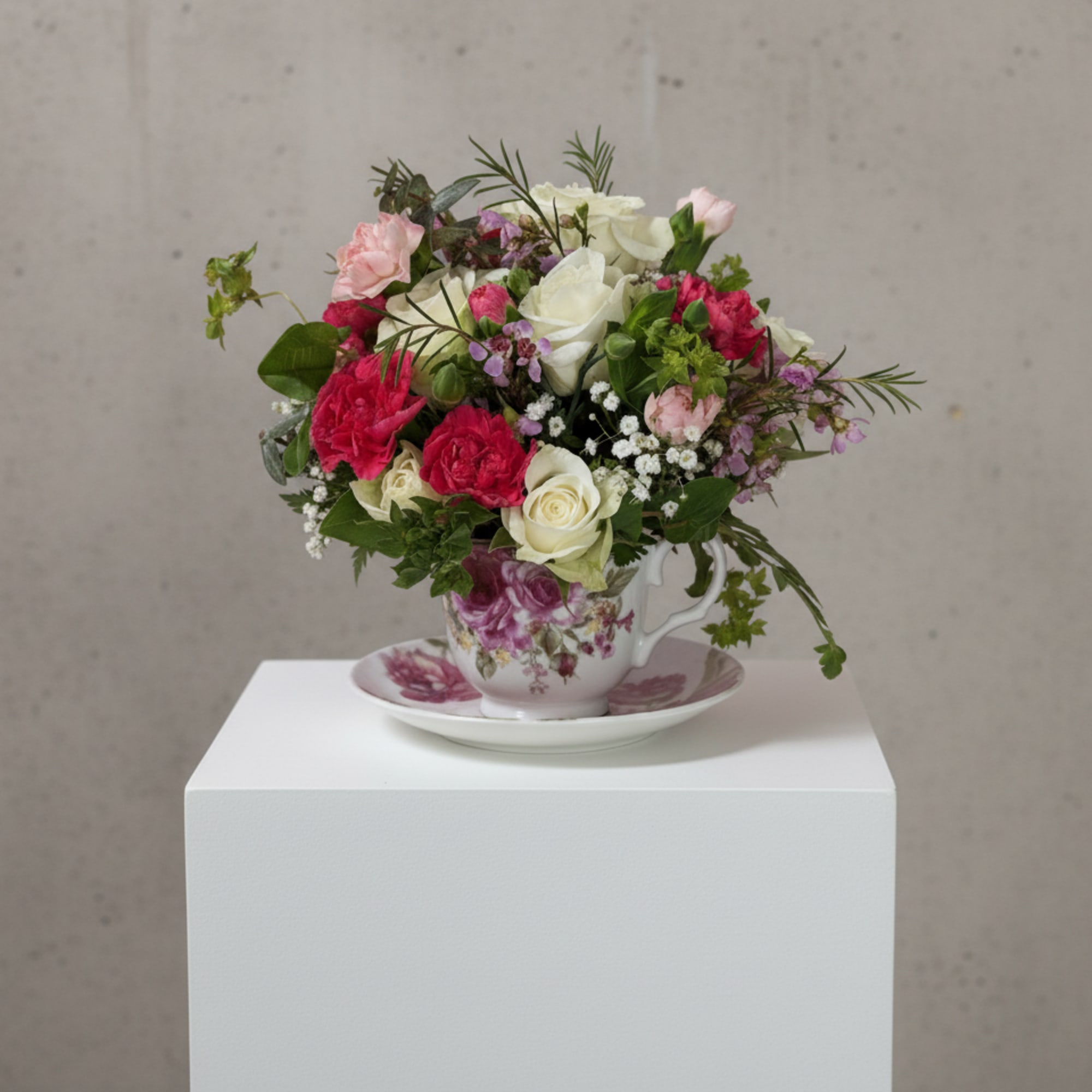 Time for Tea with this adorable &amp; dainty arrangement. This teacup is