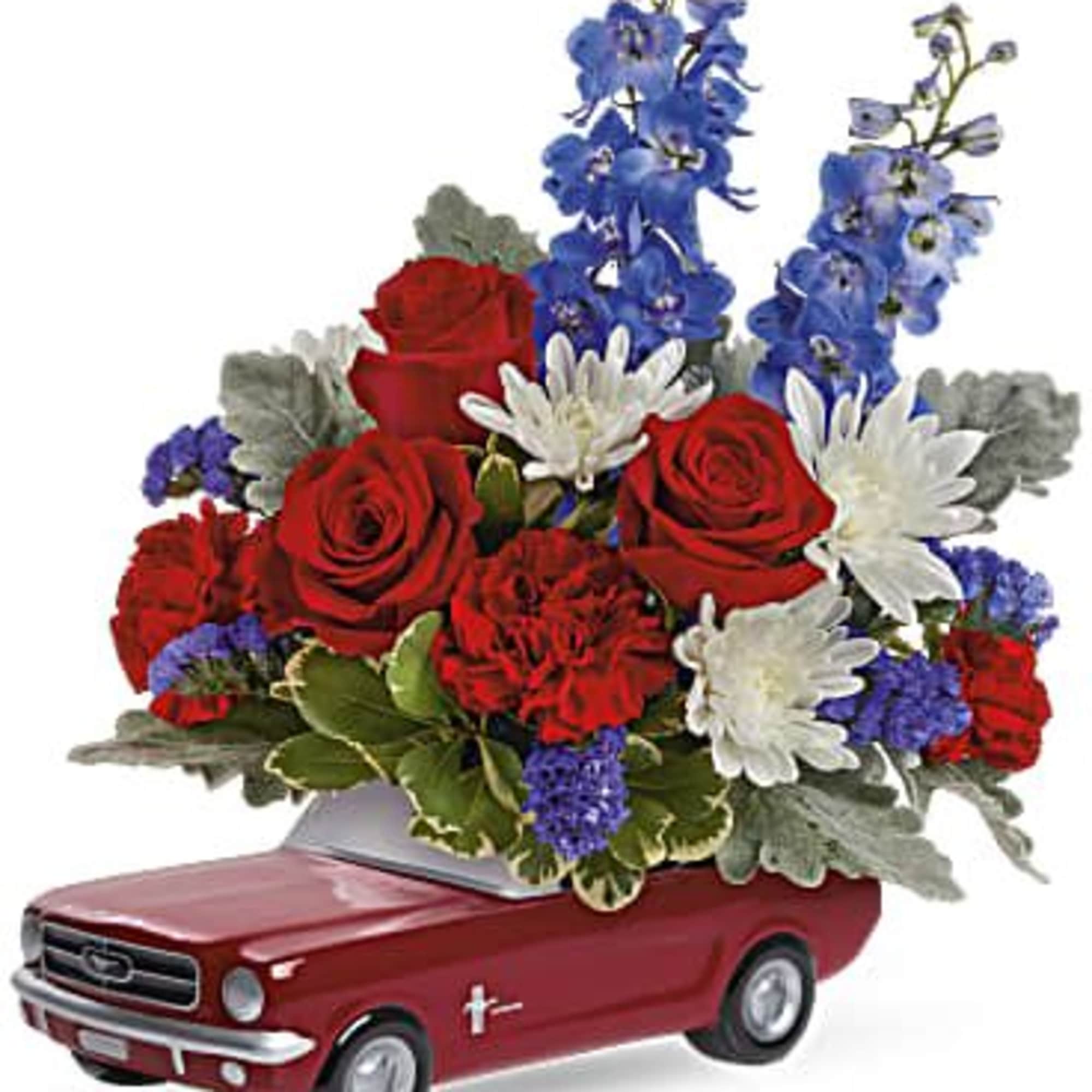 The fastest way to their heart is this stylin' ceramic '65 Mustang