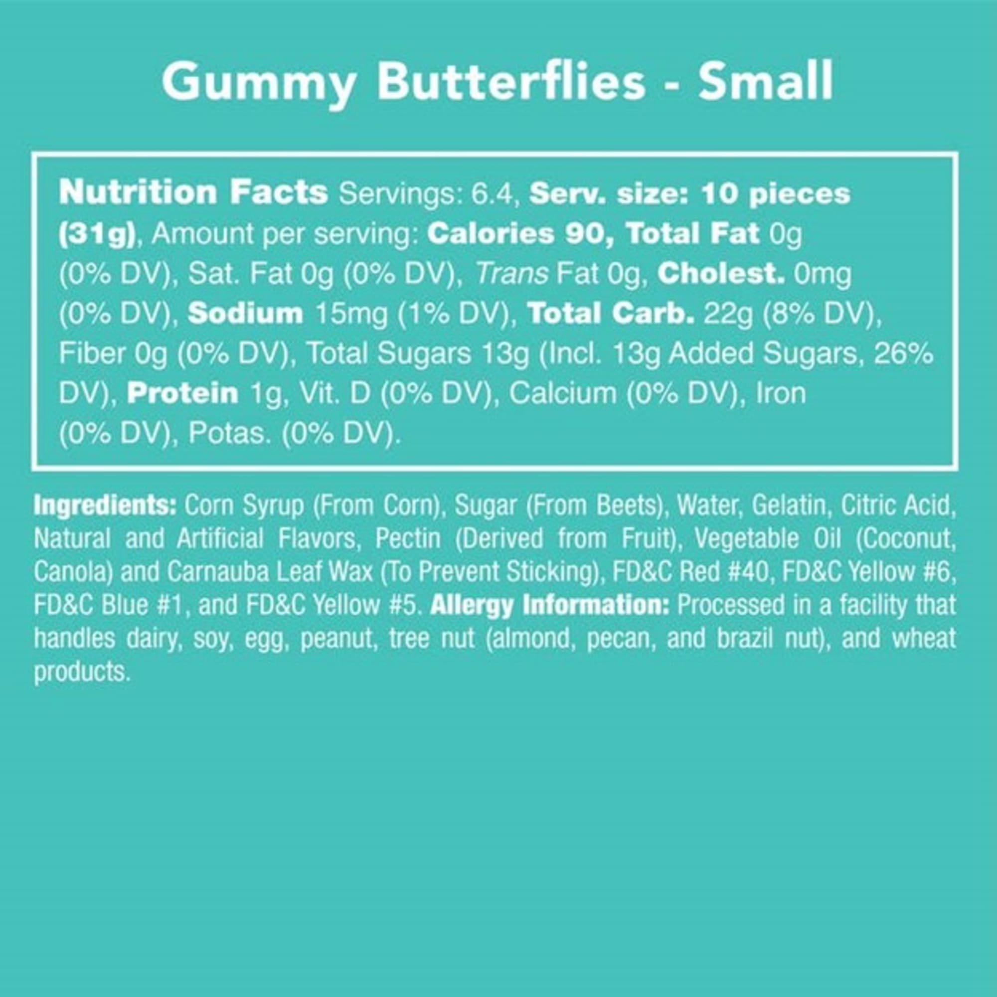 Select this adorable gummy candy in the shape of butterflies. This jar, photo 2 of 2