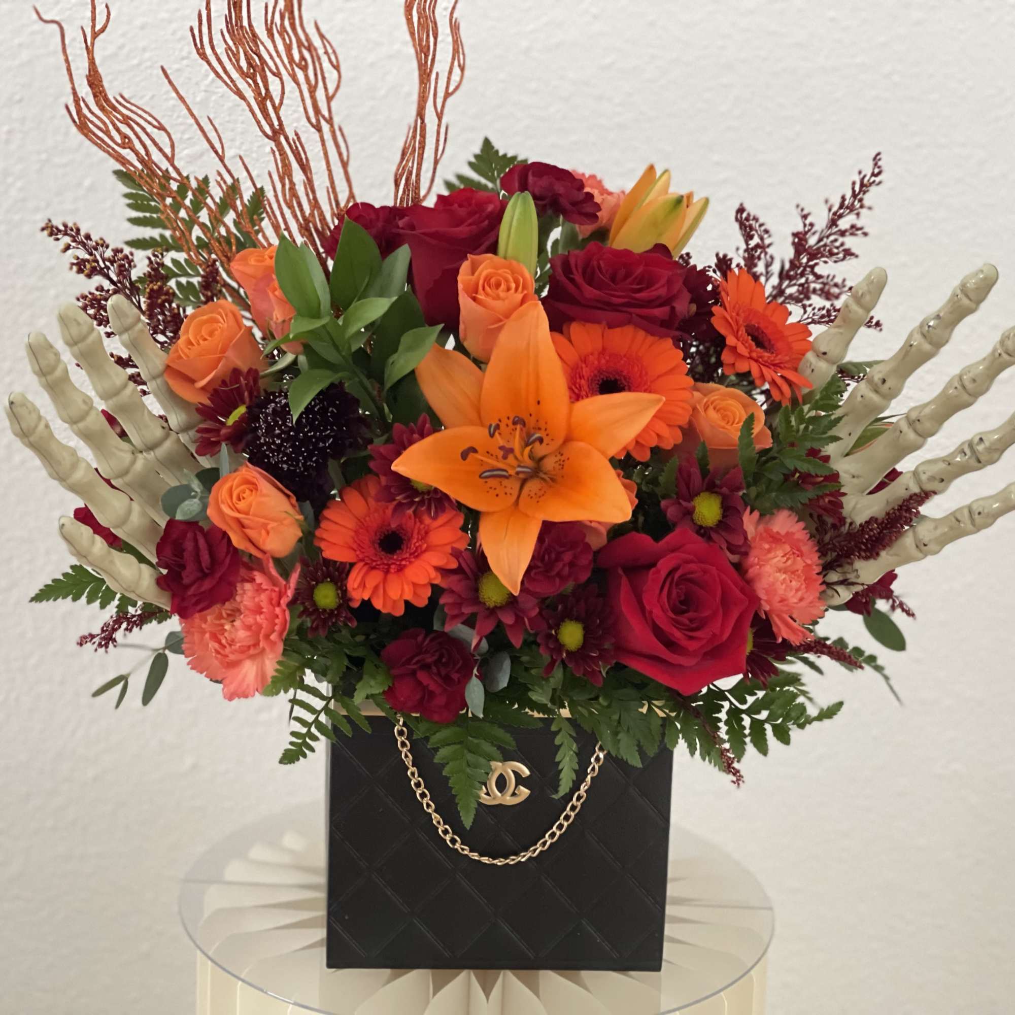 Introducing our Bones &amp; Blooms floral arrangement &ndash; a unique blend of, photo 4 of 4