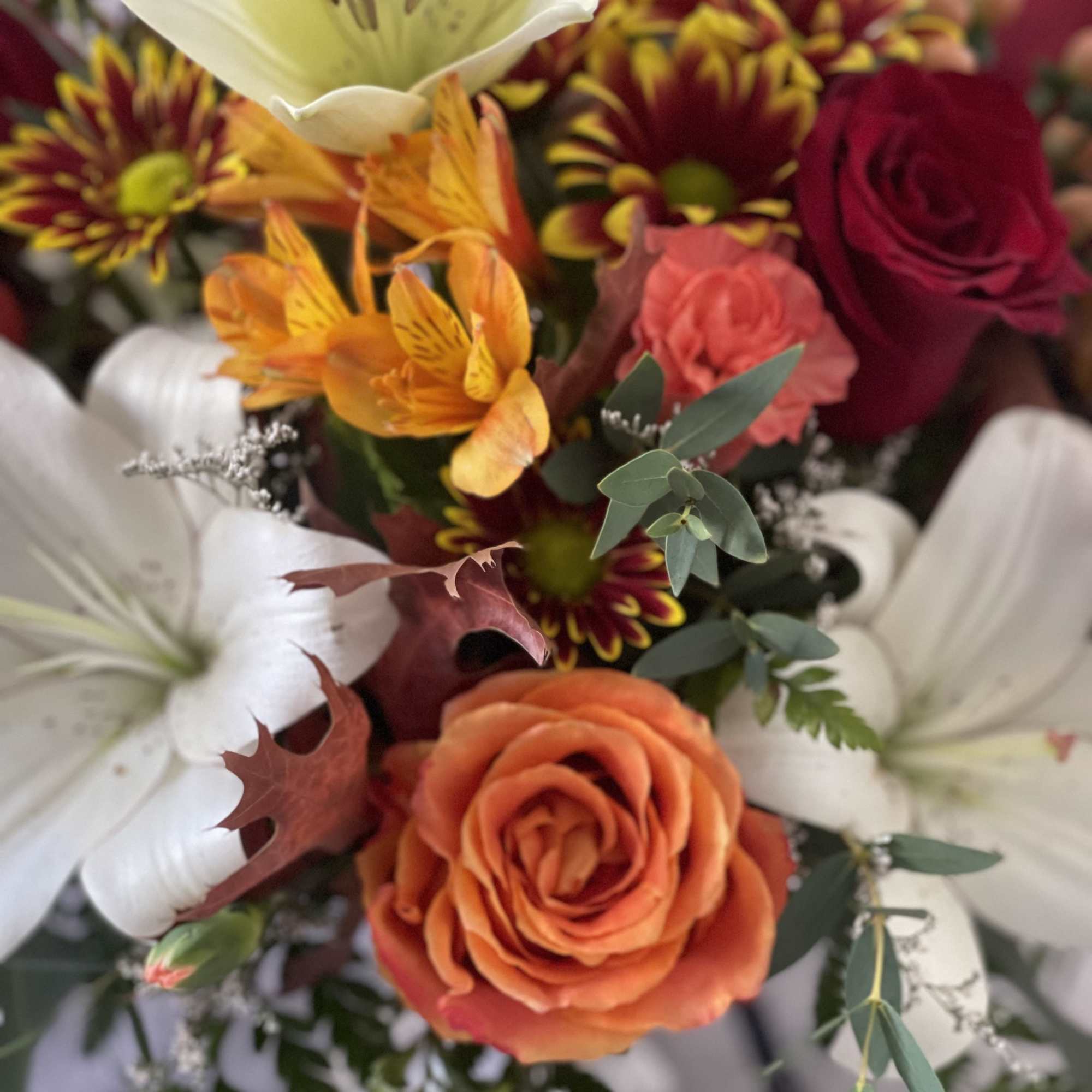 Celebrate the spirit of Thanksgiving with our exquisite Gratitude centerpiece, an opulent, photo 2 of 3