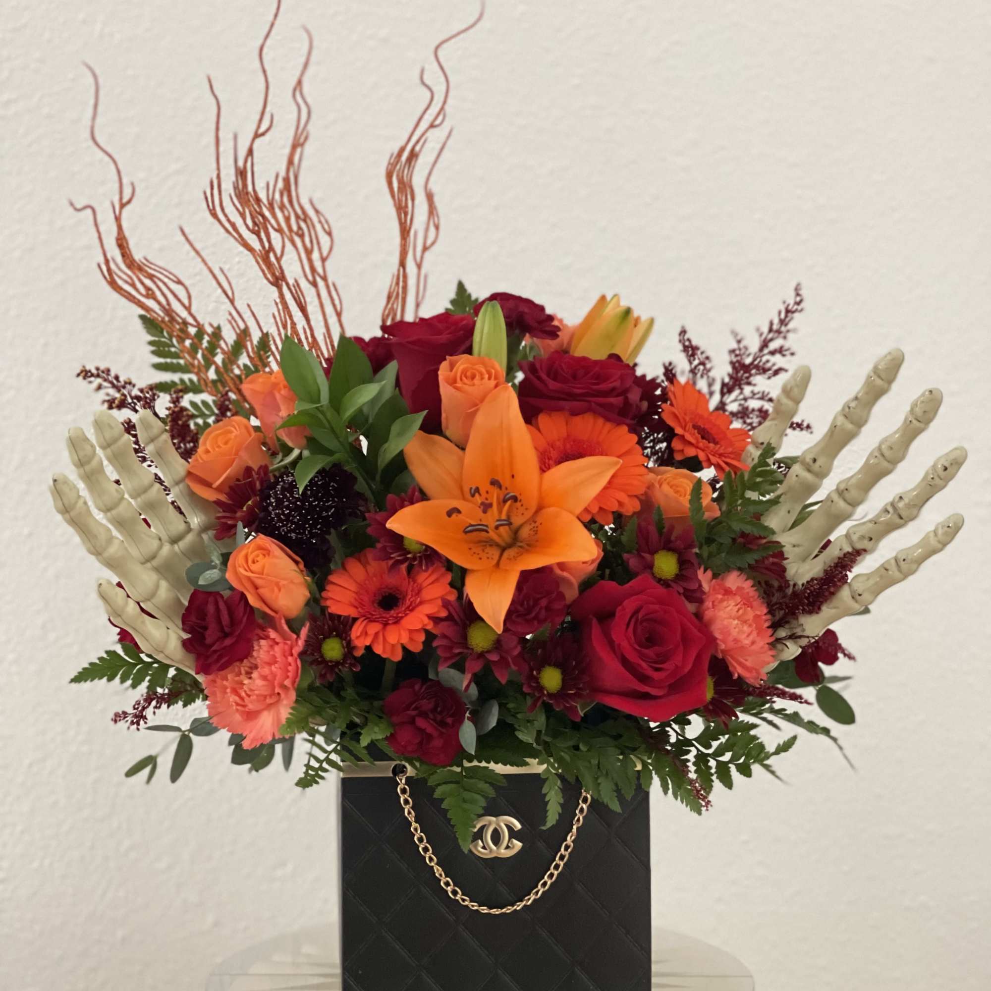 Introducing our Bones &amp; Blooms floral arrangement &ndash; a unique blend of