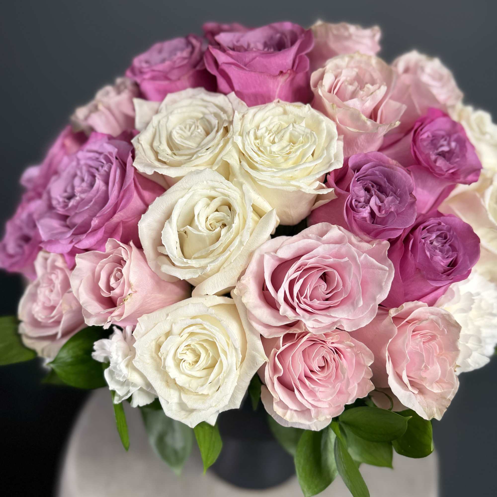 A lush dome of blush pink, hot pink, creamy white and soft, photo 2 of 2