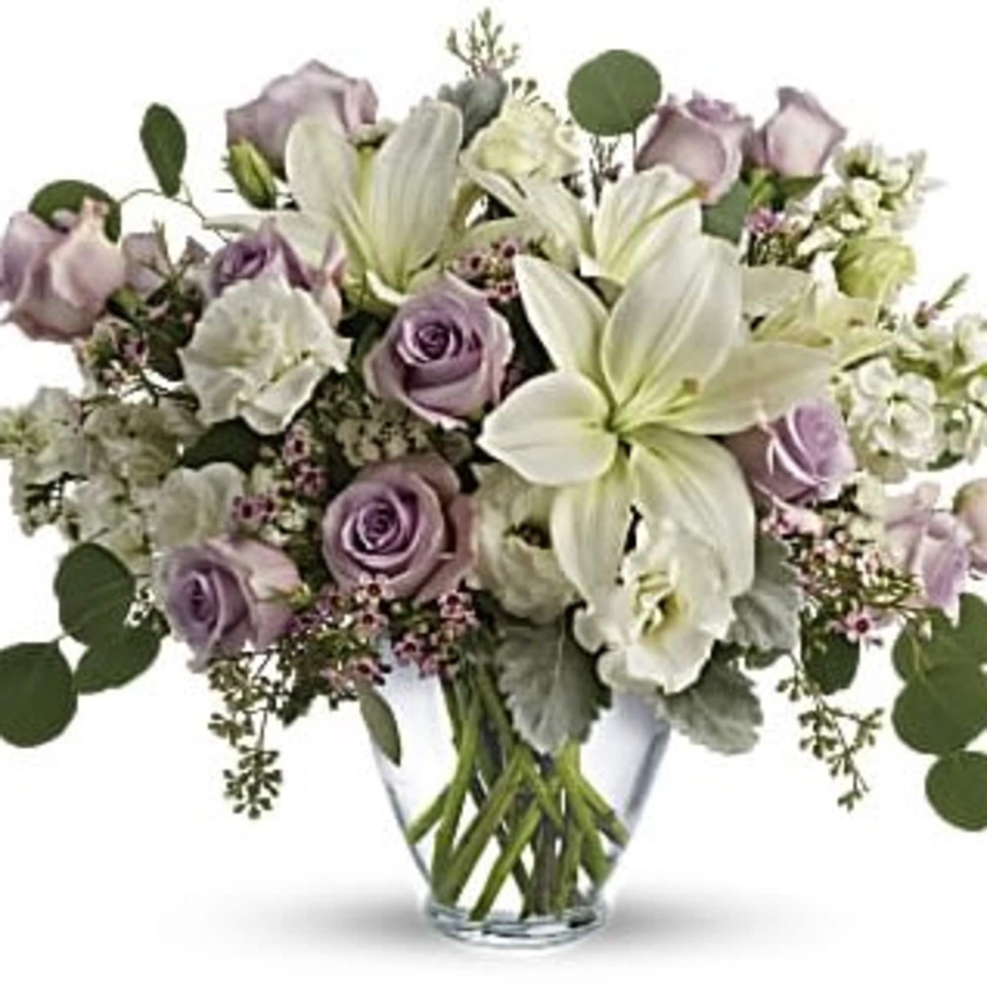 Pamper the woman in you life with this luxurious lavender and cream