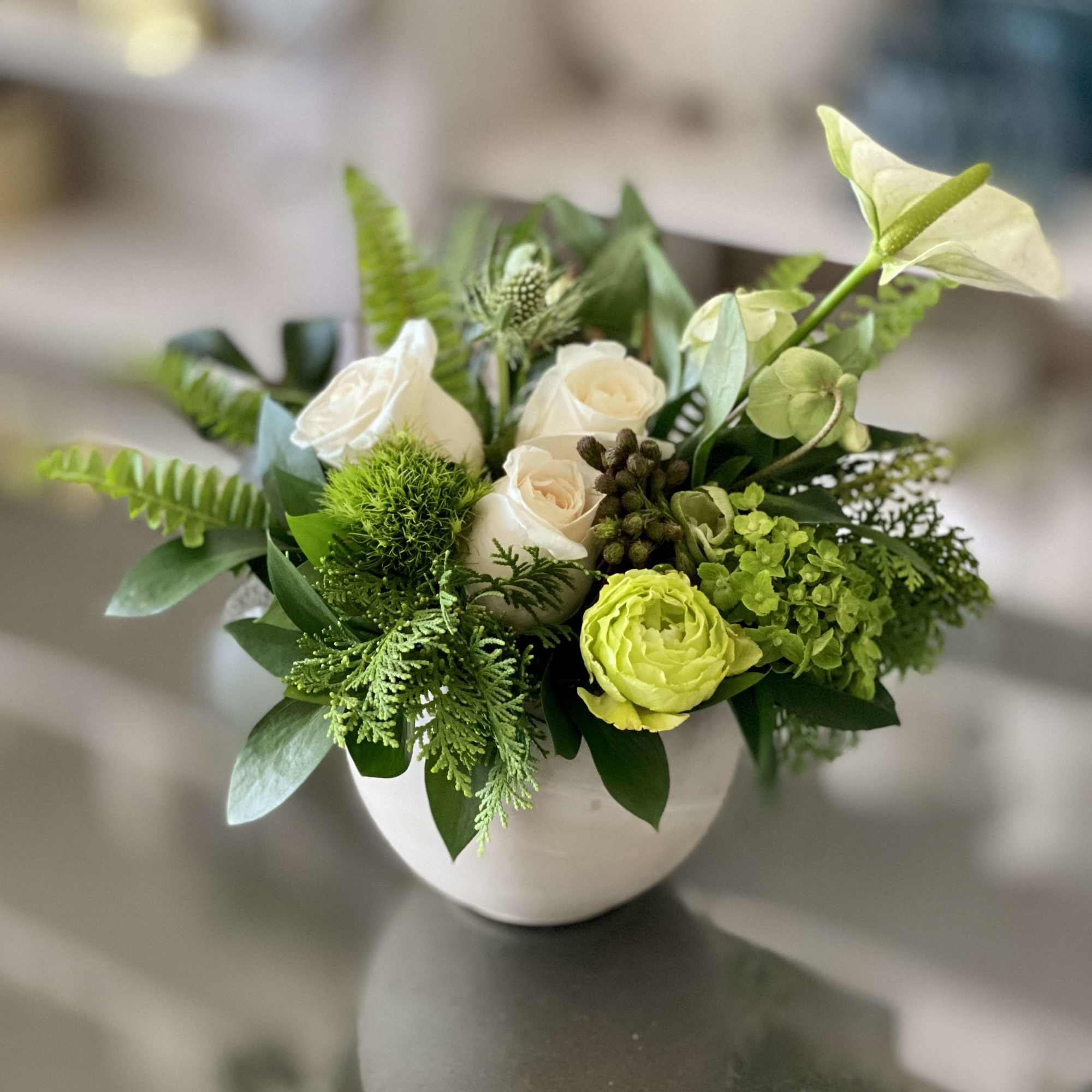 Sage is a calming, modern floral arrangement inspired by effortless California living, photo 3 of 3