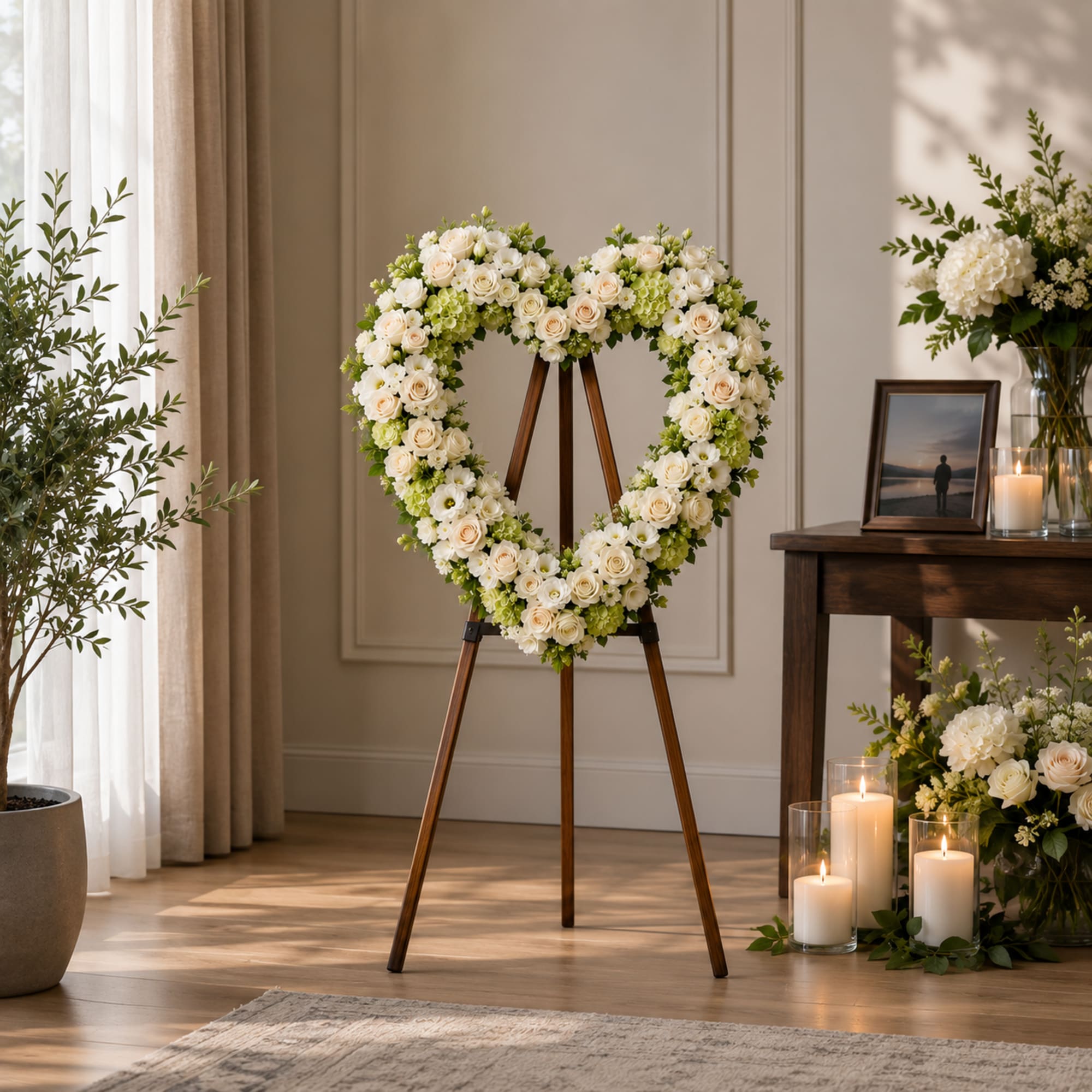 Honor a cherished life with the timeless beauty of the Peaceful Memories, photo 2 of 2
