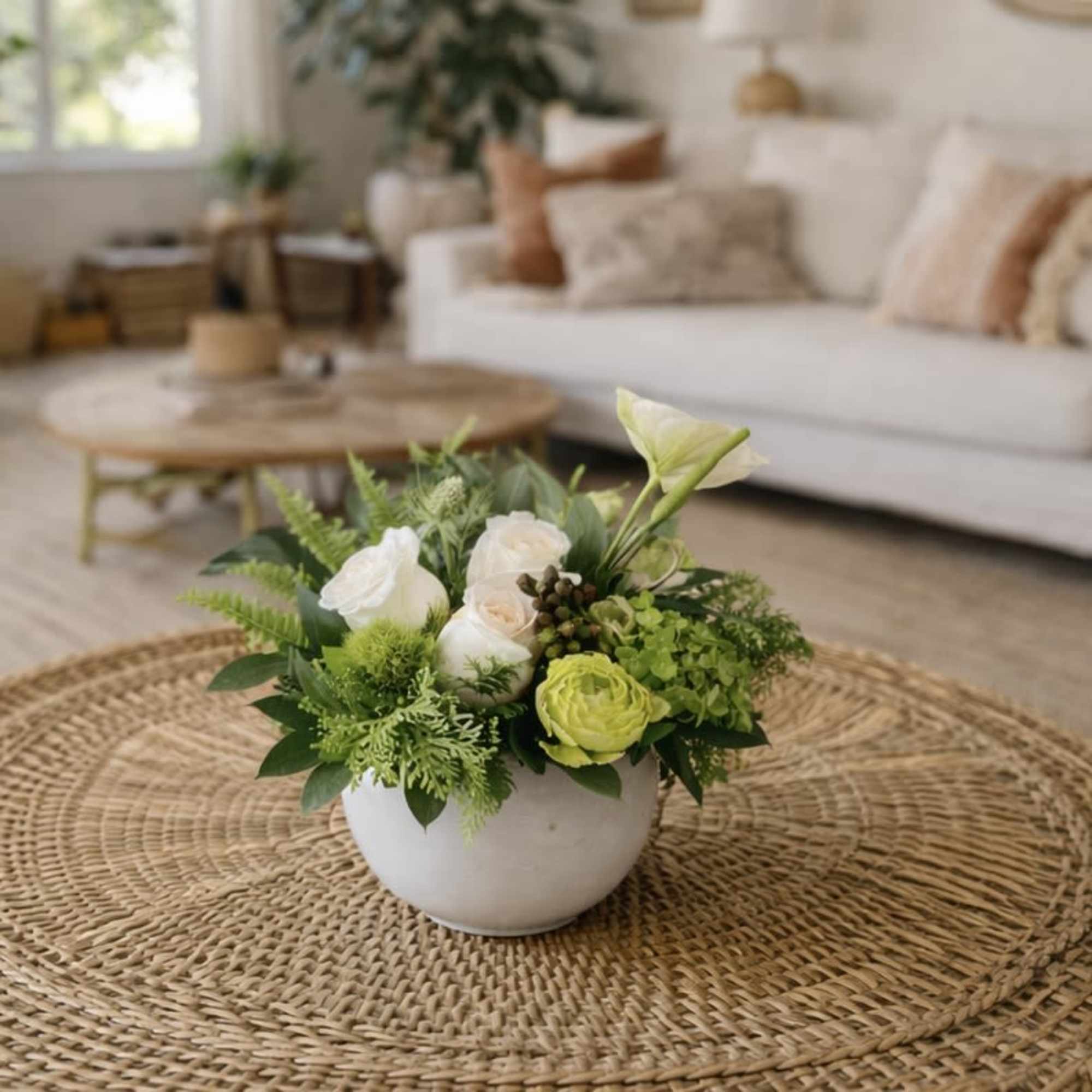 Sage is a calming, modern floral arrangement inspired by effortless California living, photo 2 of 3