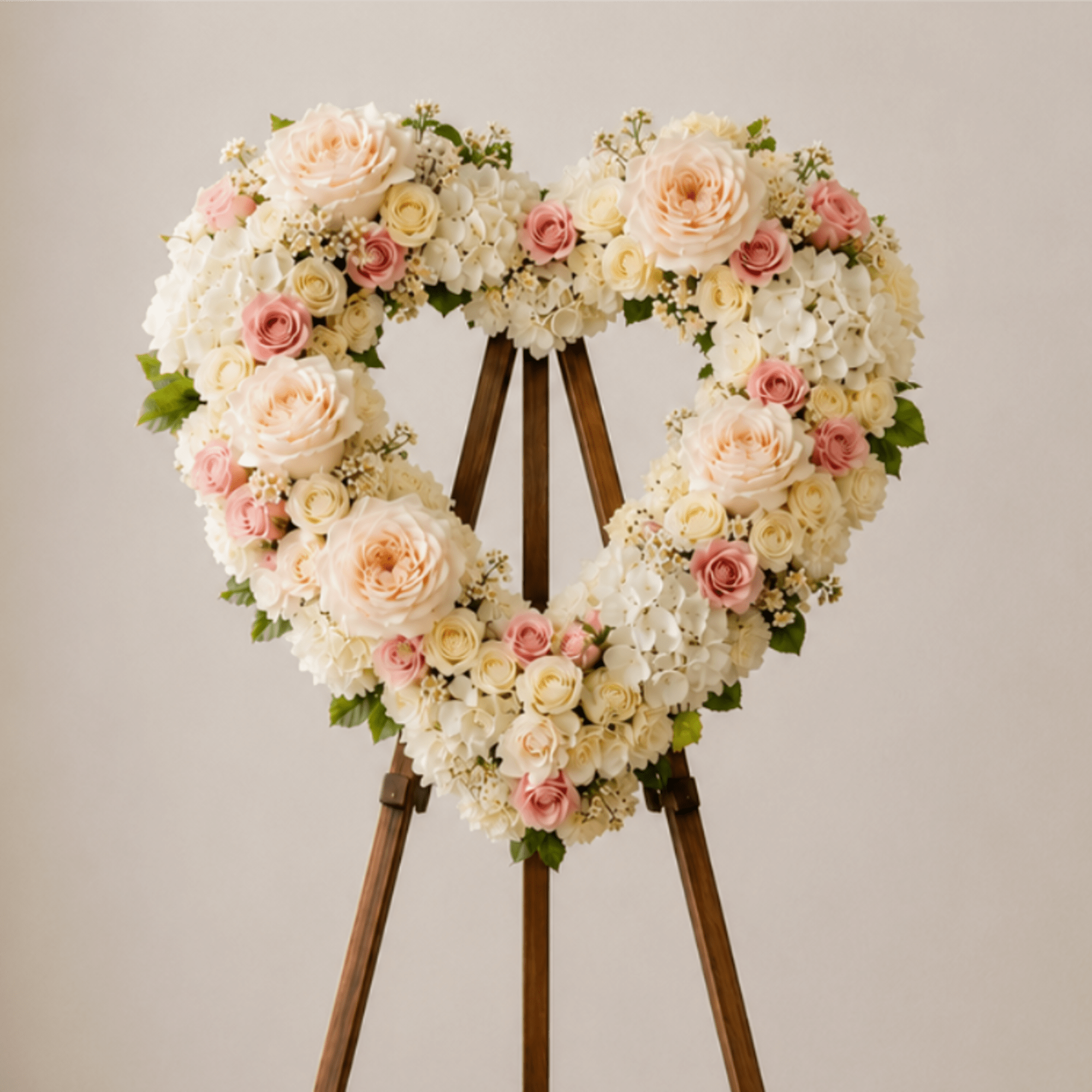 Honor a cherished life with the Graceful Tribute Heart Wreath, a beautiful