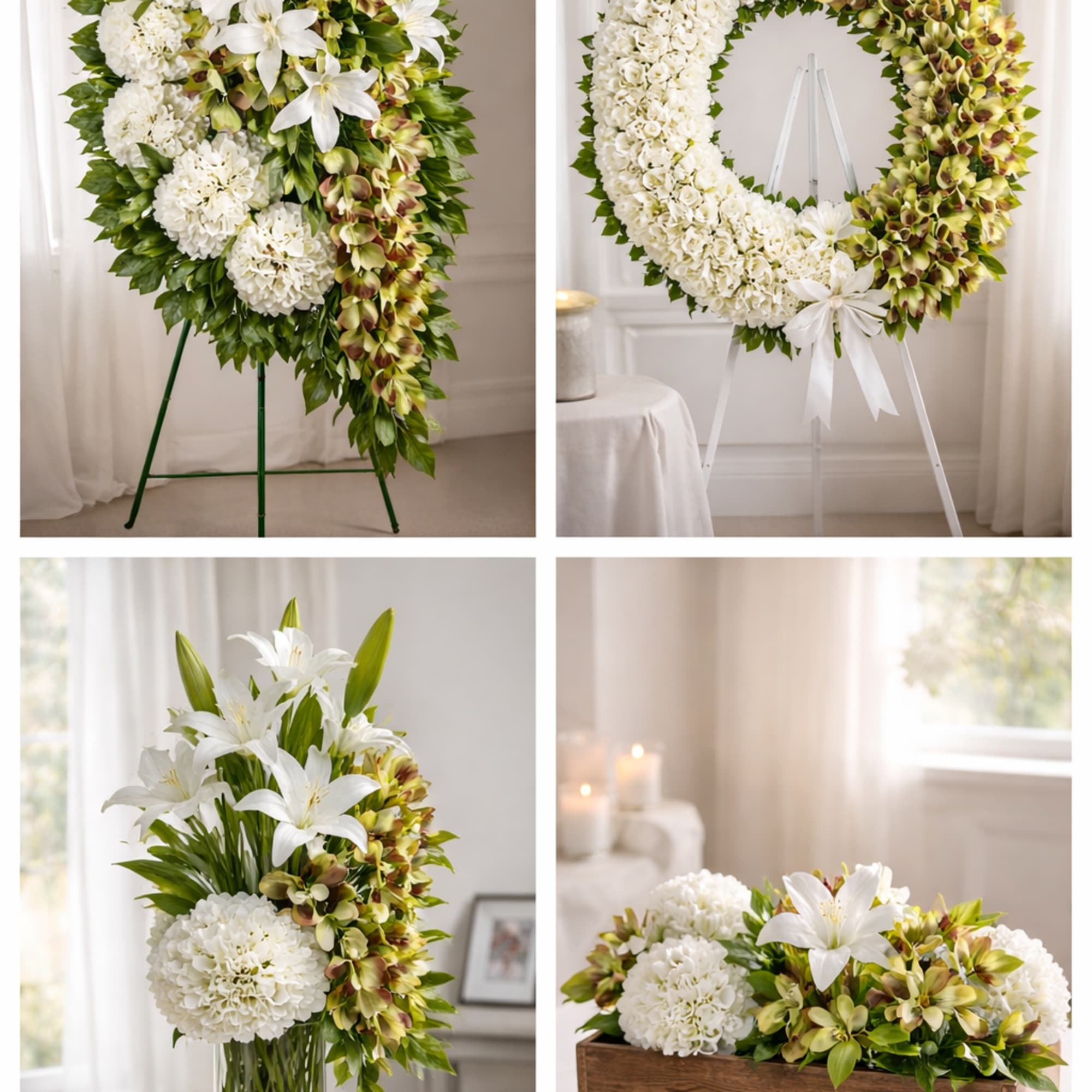 The Complete Silk Funeral Tribute Collection is a coordinated set of four, photo 2 of 2