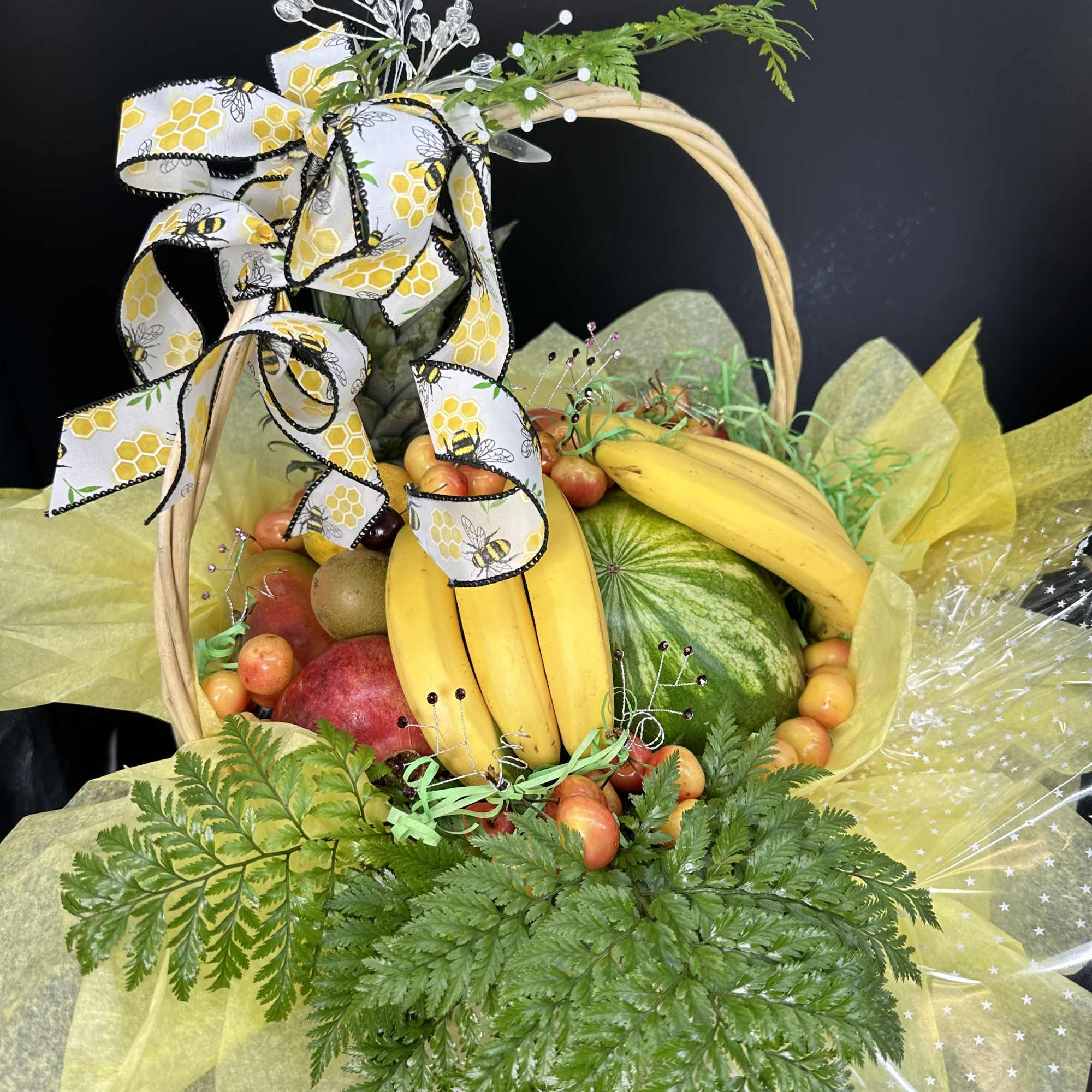 This handcrafted  fruits arrangement crafted with organic ,hand selected fruits sourced, photo 6 of 6