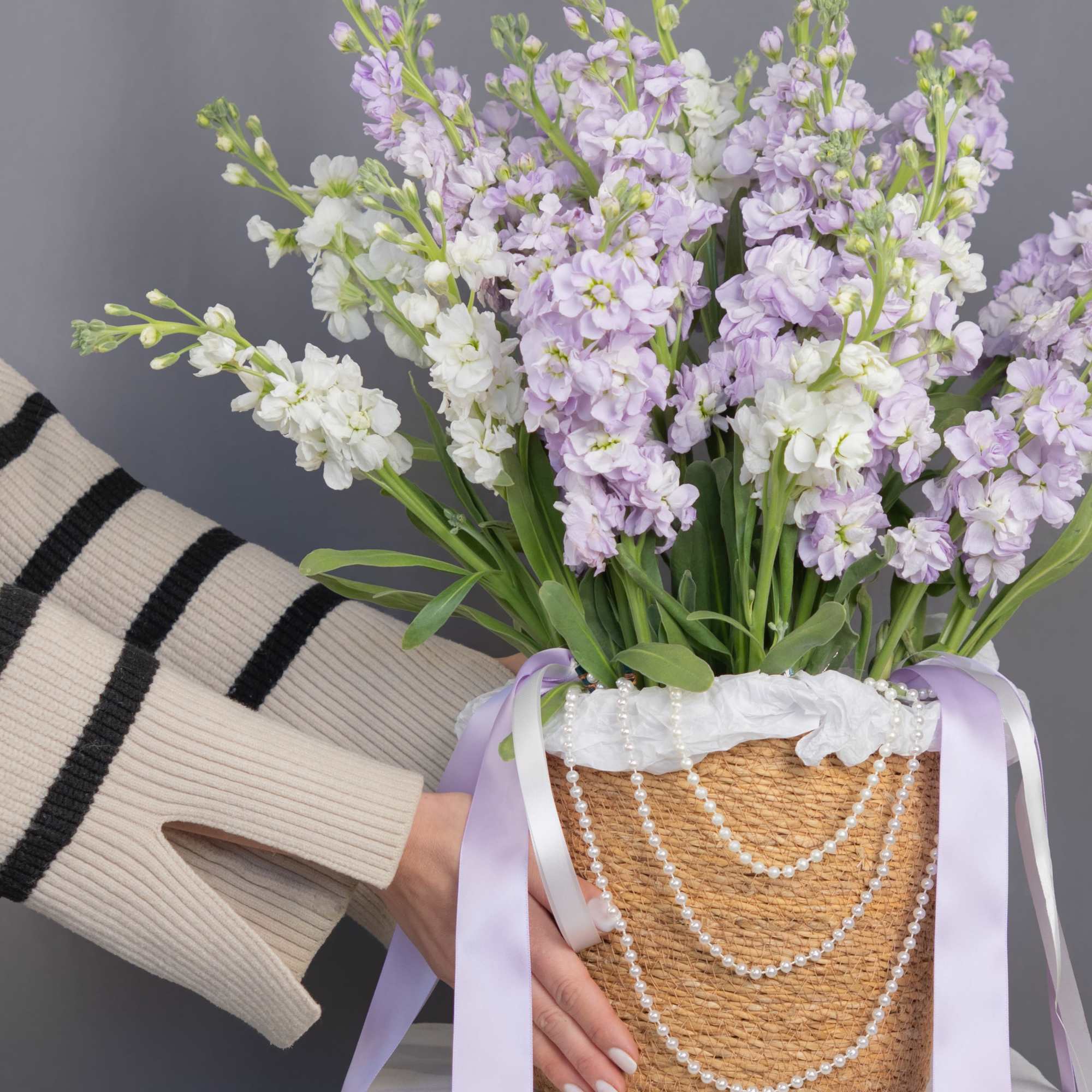 Inspired by regal romance, this delicate lavender arrangement evokes elegance, femininity, and, photo 2 of 3