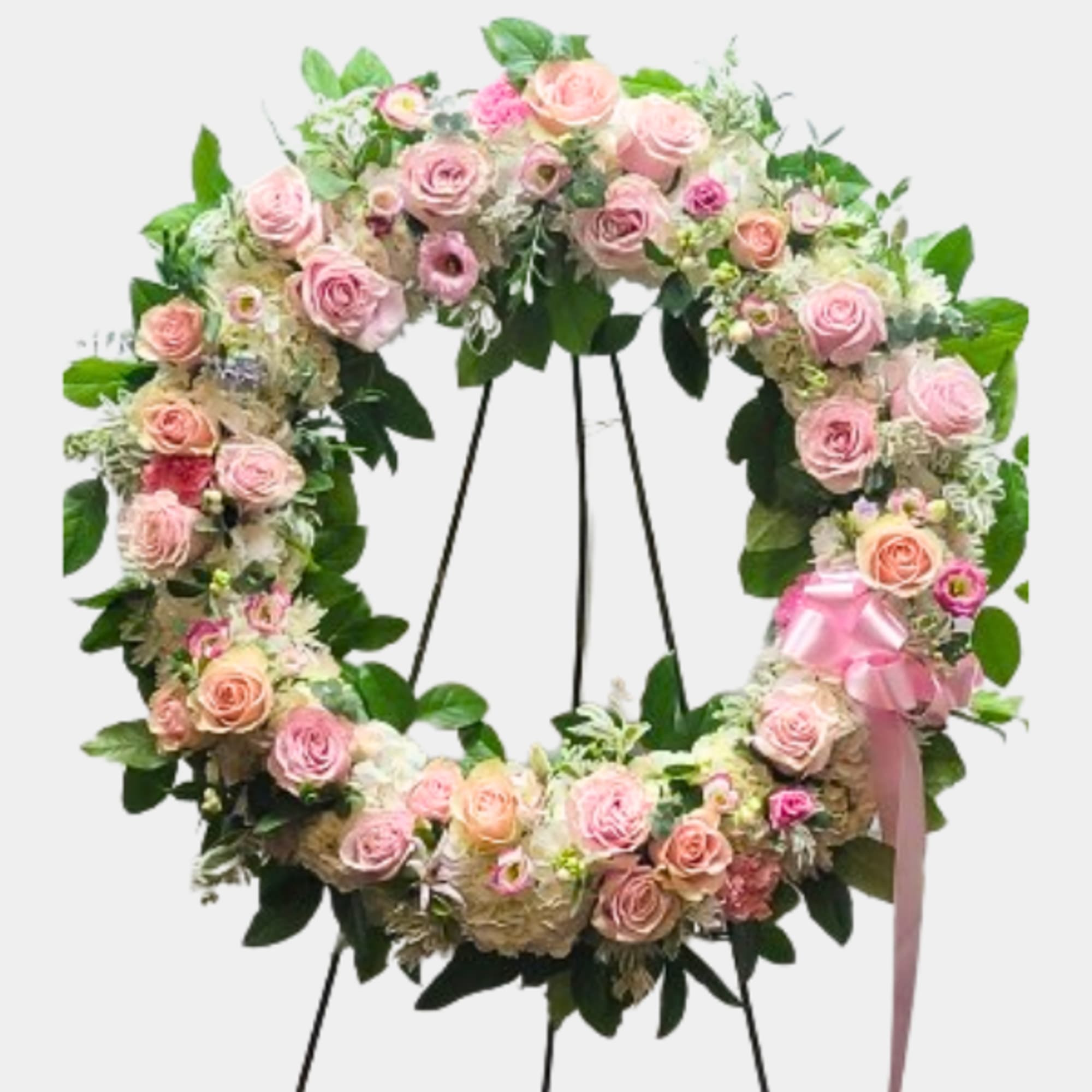 This Standing Wreath is a beautiful reflection of your love and sympathy.
Sent