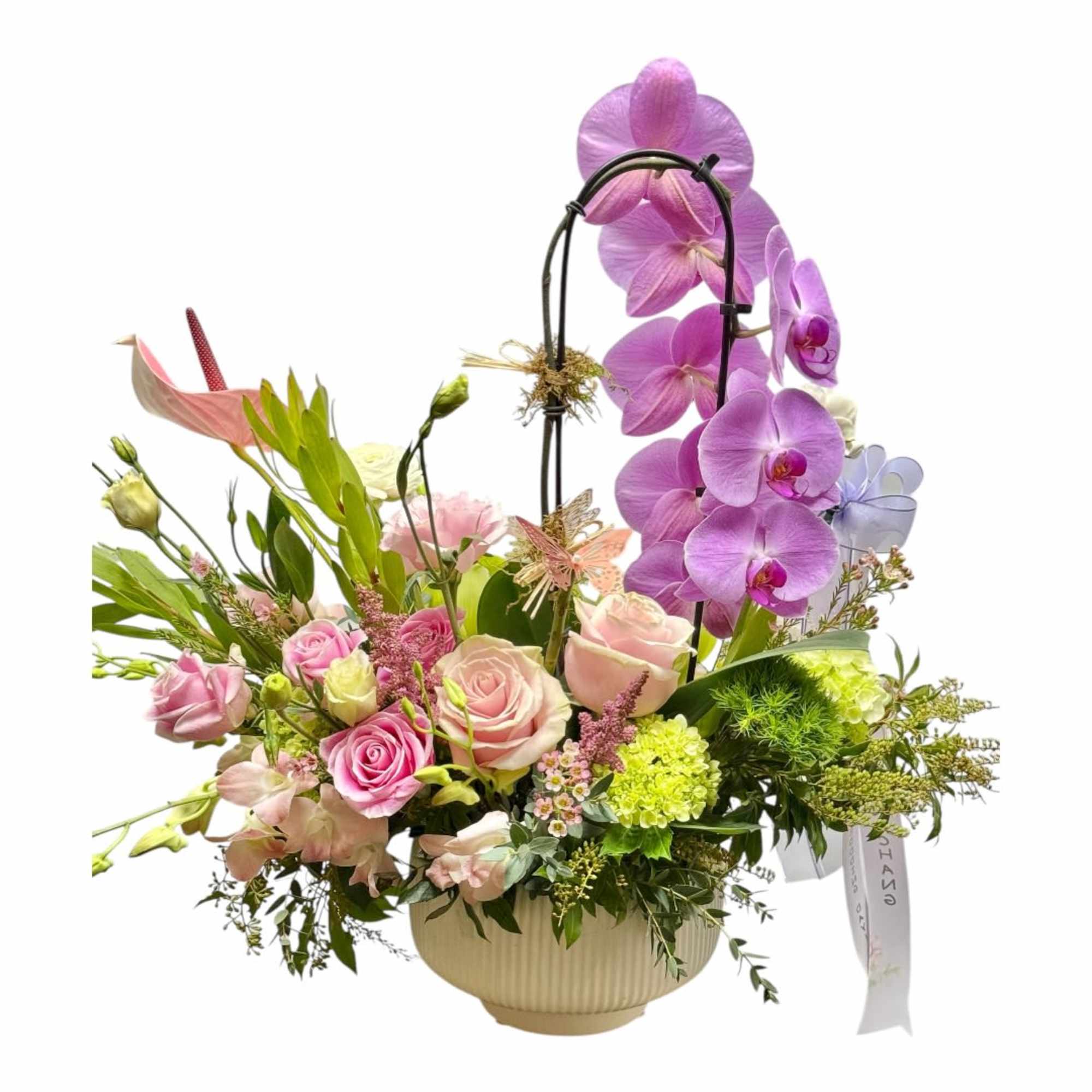 Anthurium. Phalaenopsis orchid. Roses. Cymbidium. Dendrobium. All of orchids , photo 2 of 2