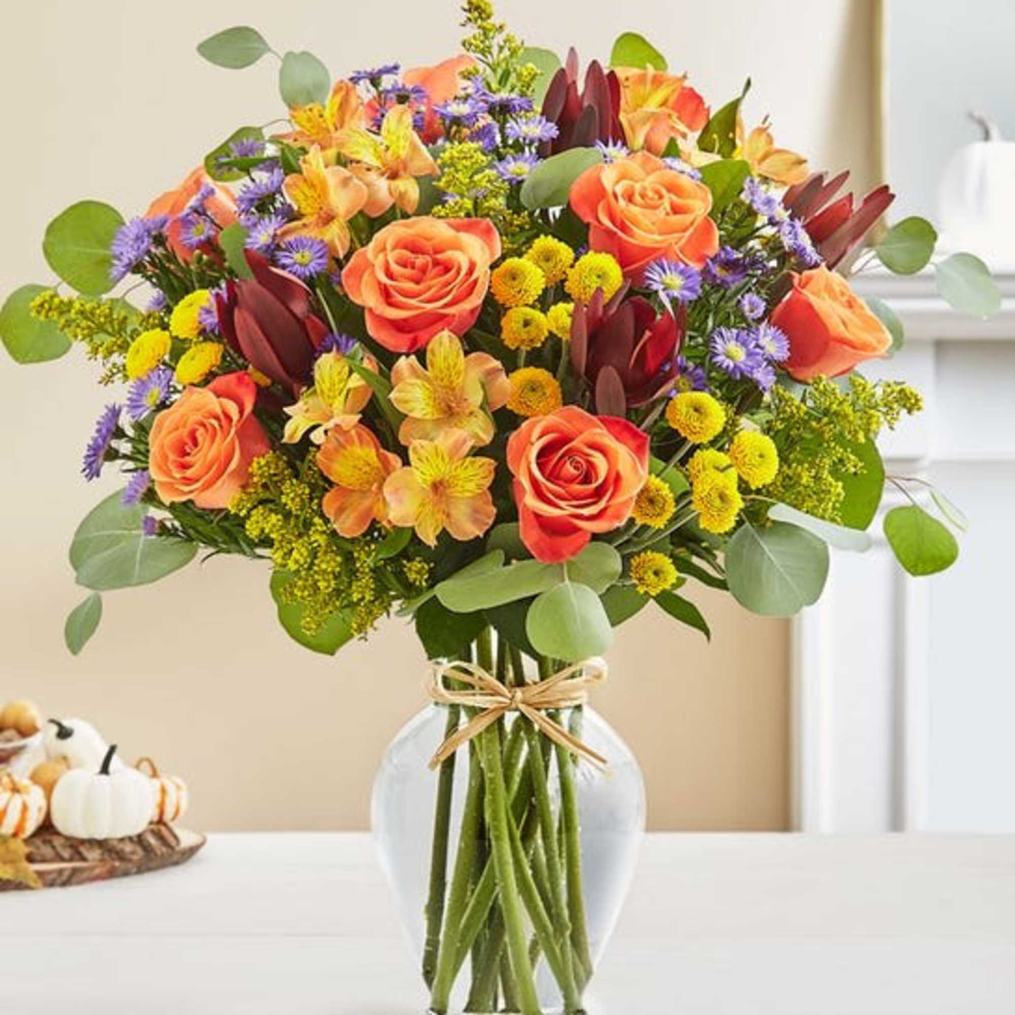 Our bouquet captures this sentiment in a beautiful way. Rich red, orange, photo 2 of 3