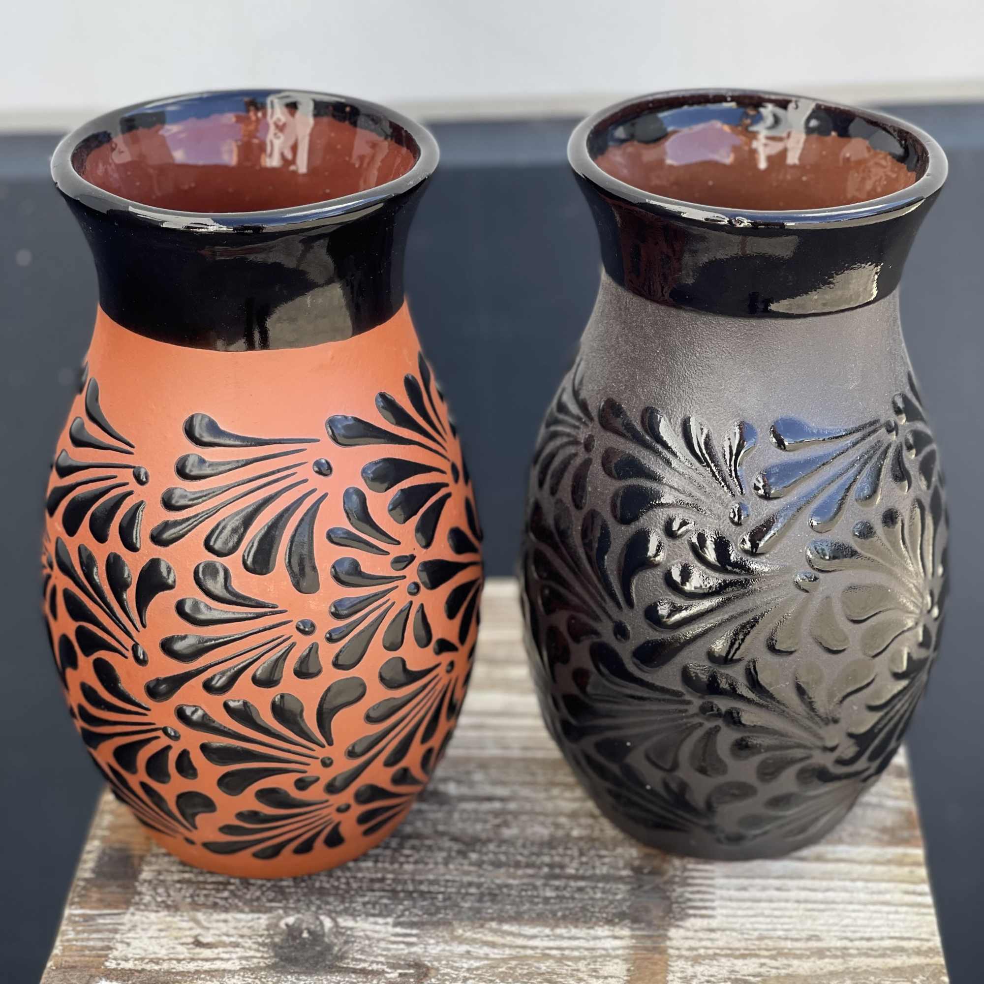 all Mexican vases are one of a kind, vase will be blank, photo 2 of 3