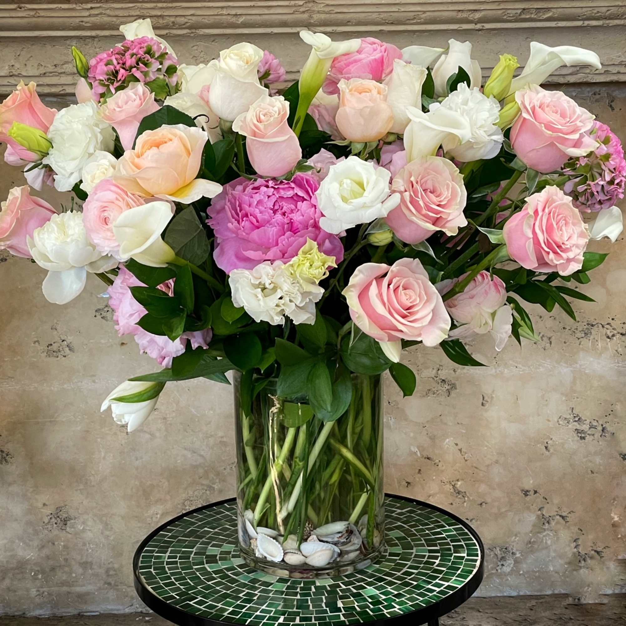 Premium Roses, Calla Lilies, , Lisianthus, other flowers and nice greens in