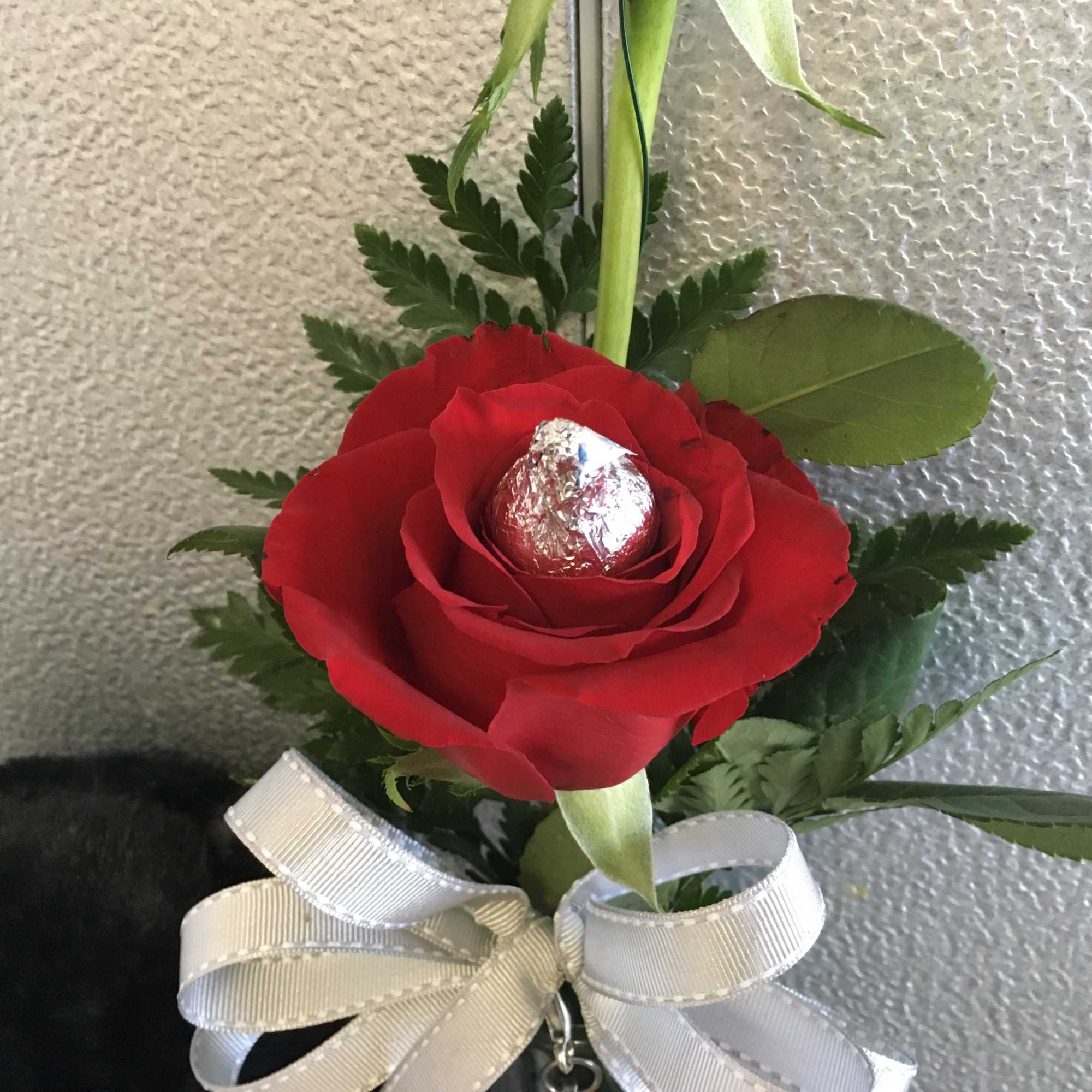 As shown w/ roses, silver heart charm, hershey kisses share bag &amp;, photo 2 of 2