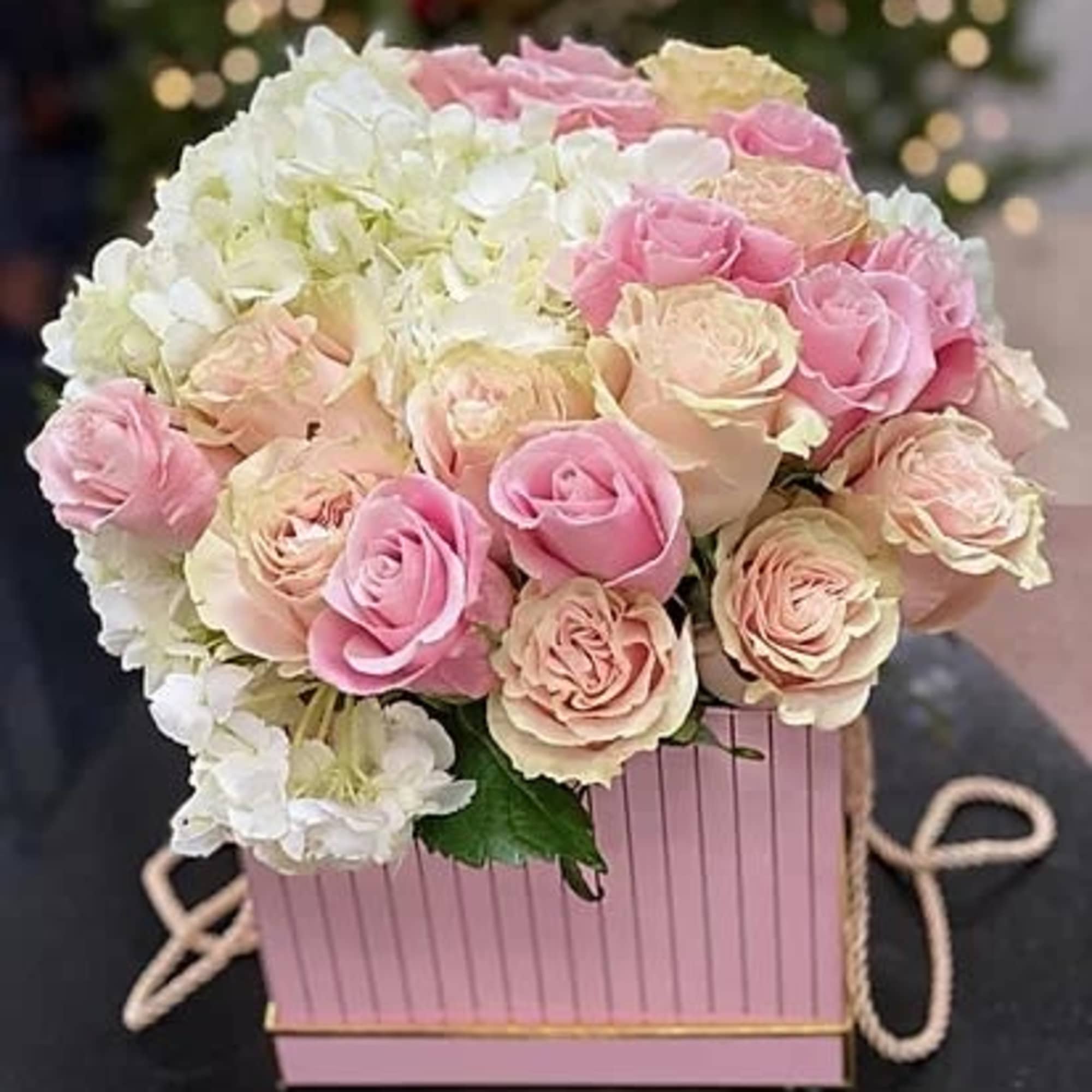 Beautiful bouquet in a combination of hydrangea and delicate roses .Great for, photo 3 of 3