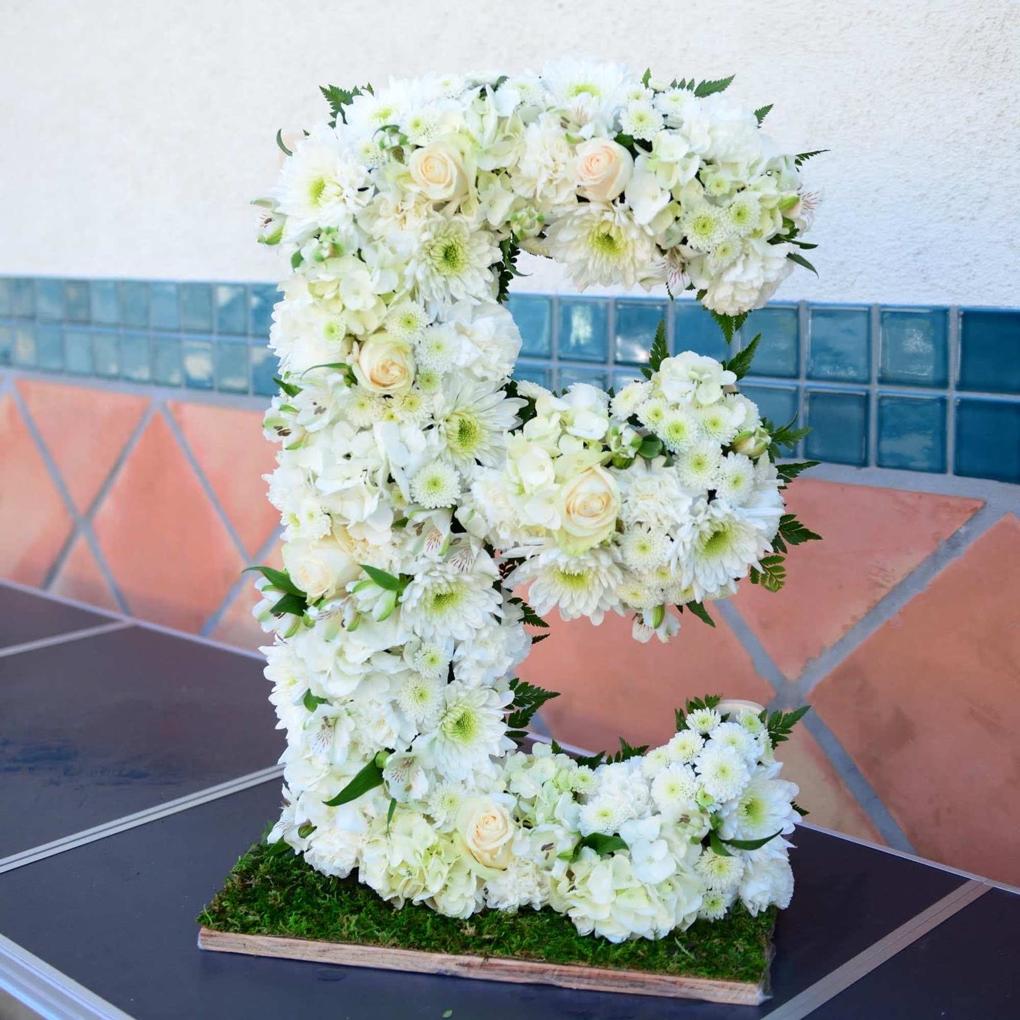 This is our new product. Each letter is 24" tall and covered