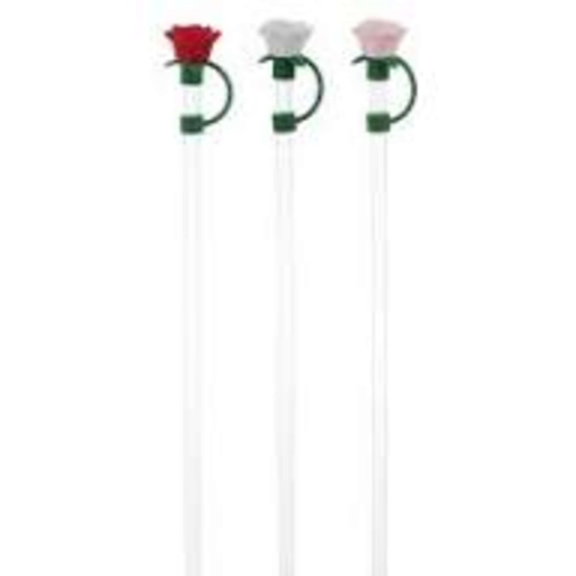 GANZ Rose Straw Topper Set comes in the rose color of Pink, photo 2 of 3