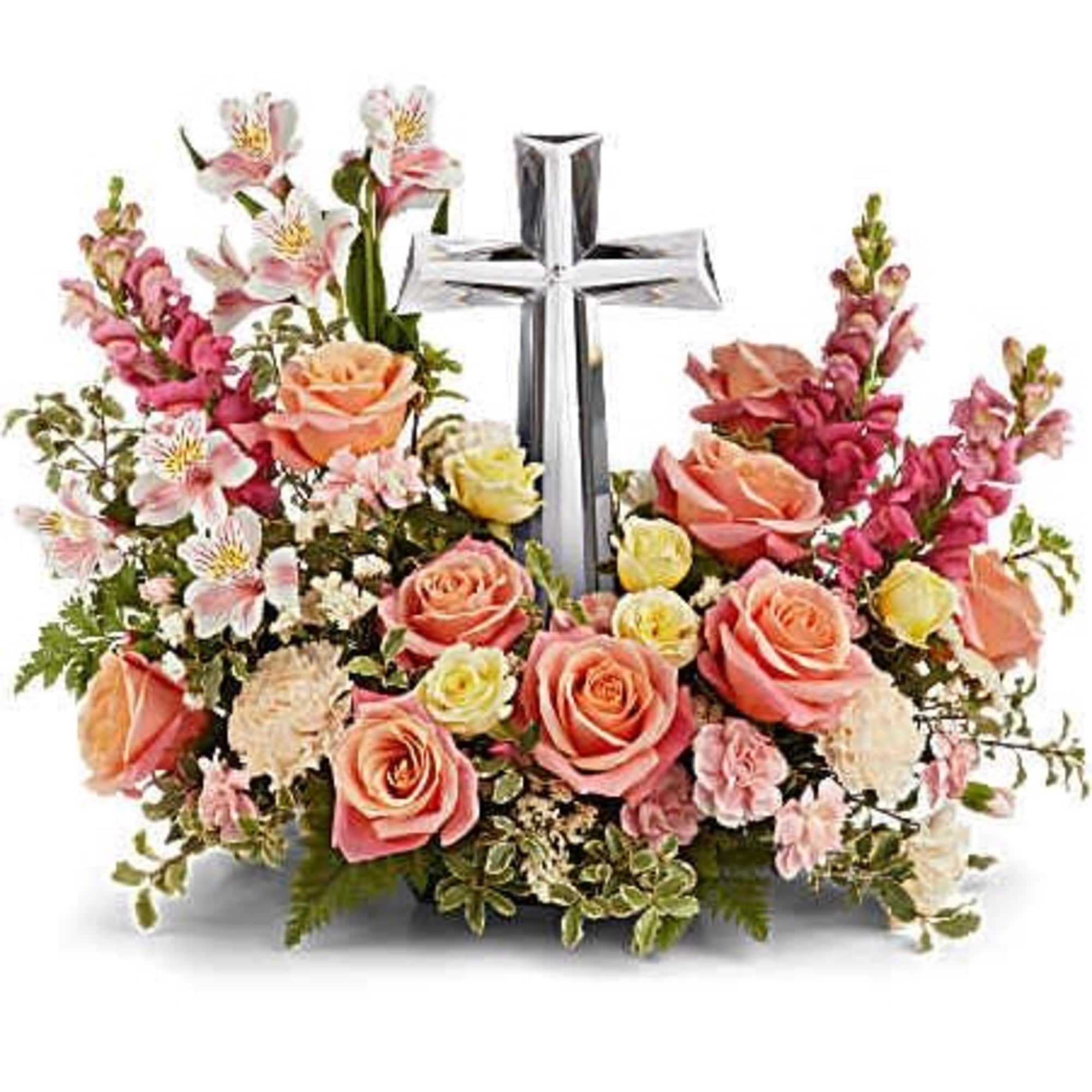 Celebrate faith and renewal with Teleflora's Grace &amp; Glory Bouquet, featuring soft