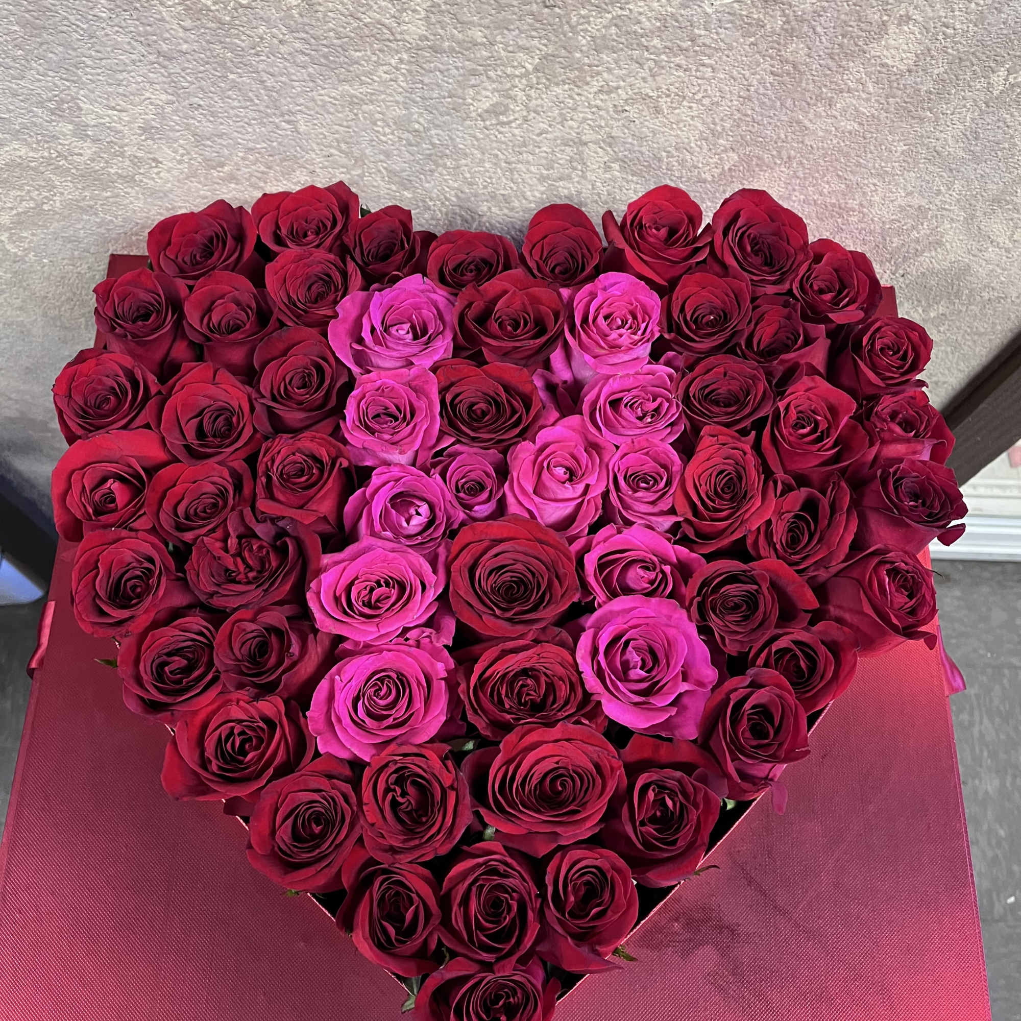 Heart Shaped box with a customized number or letter.
Photos shown: standard, deluxe