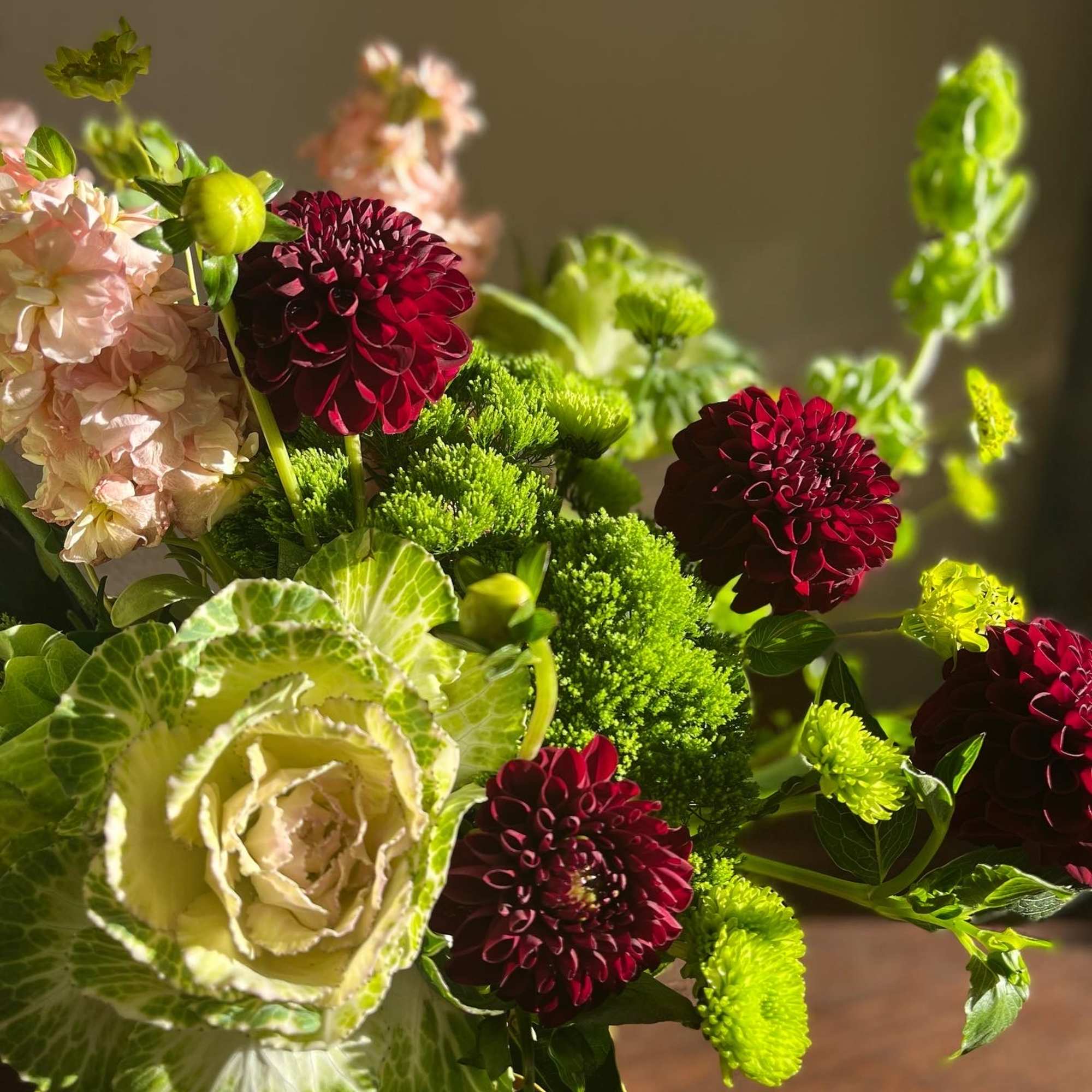 This designs has shades of greens, reds, and pinks that will bring, photo 2 of 3