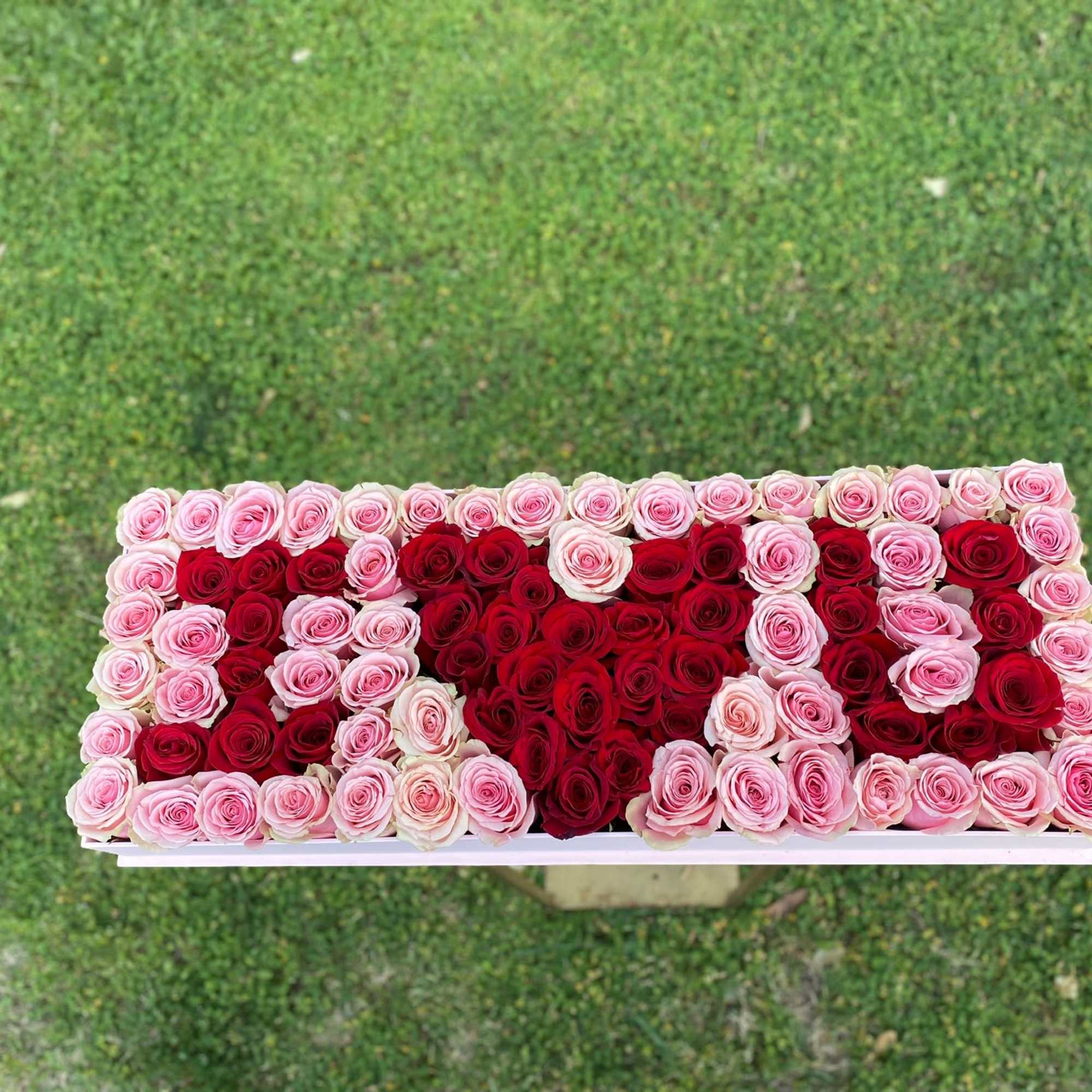 A great way to show your love. Full of about 100 red