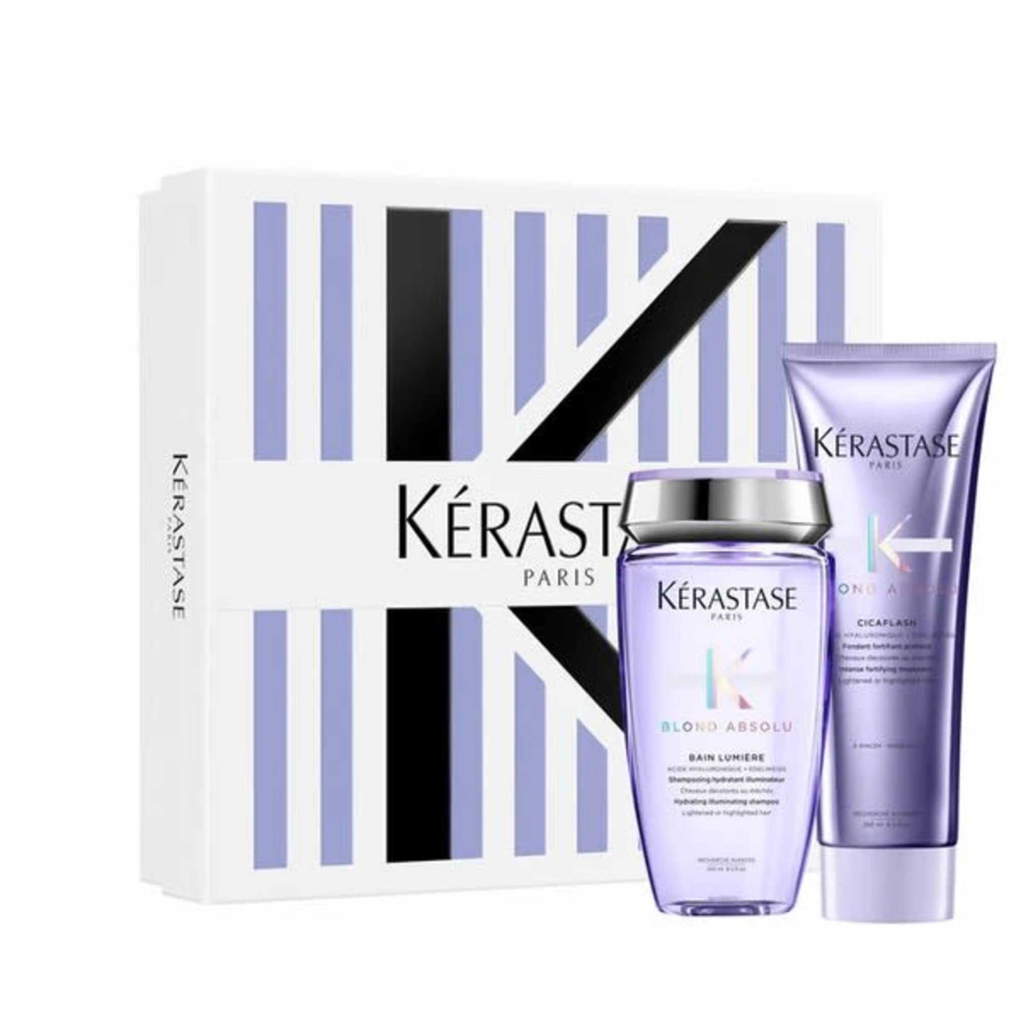 Kerastase hair care gift set with box, jar, and tube