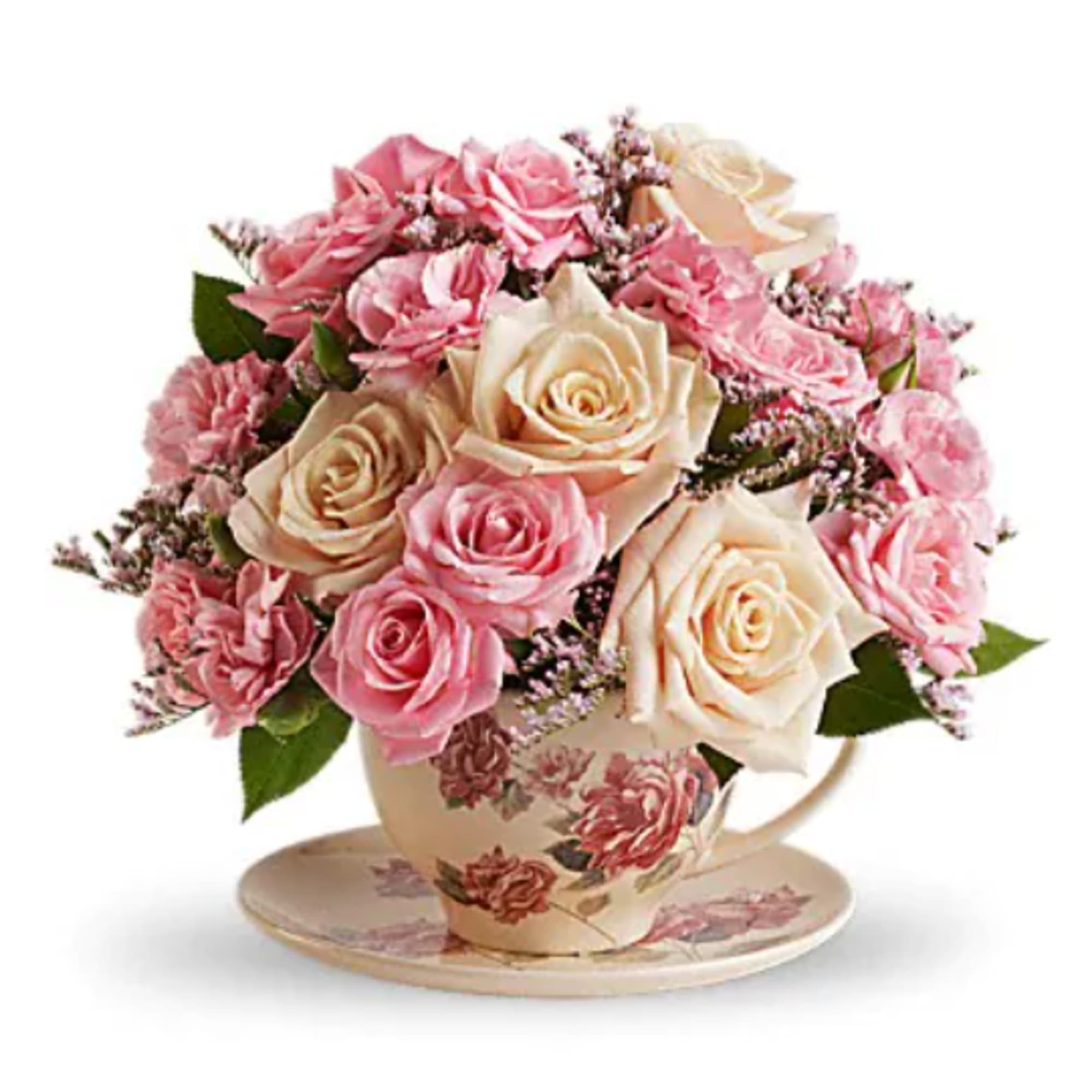 Send comfort to the recently bereaved with this sweet sympathy flower arrangement.