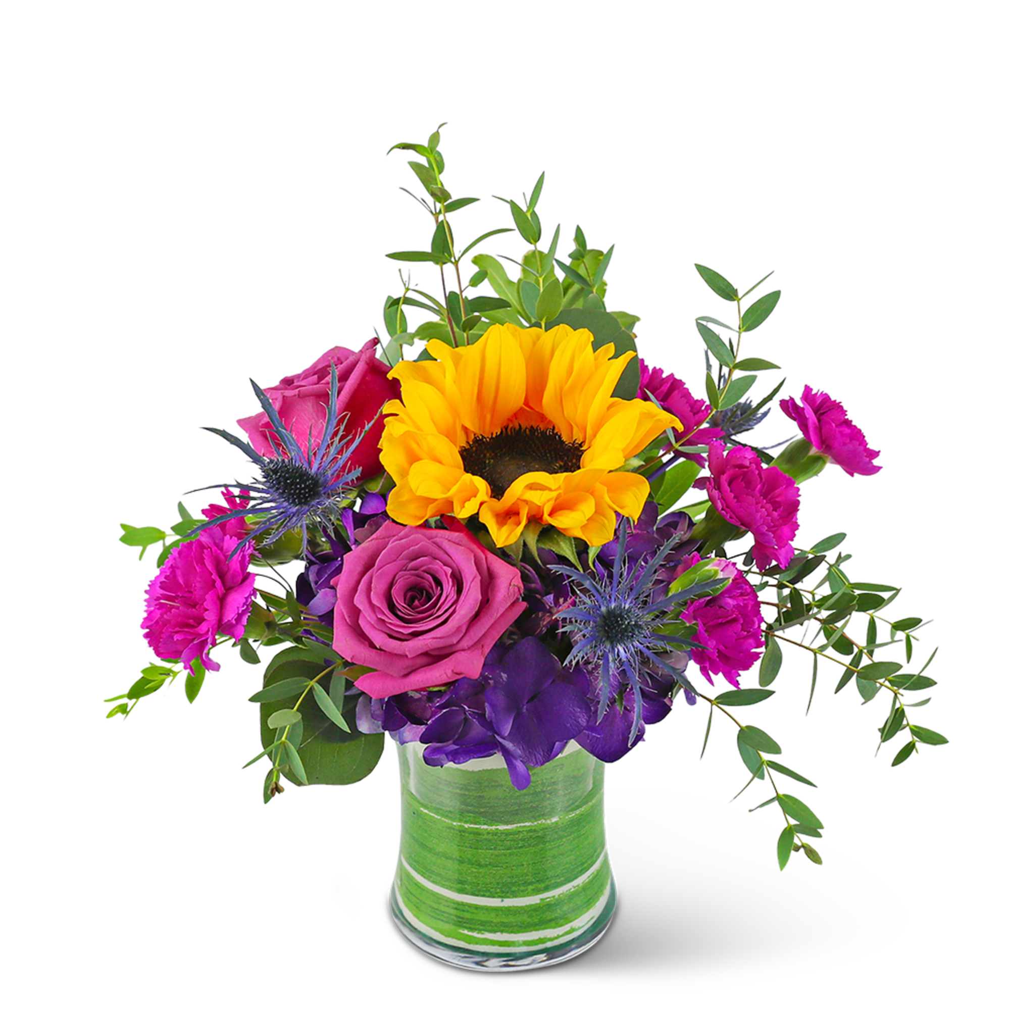 Send a gift of style and elegance with Sunny Blooms. This stunning