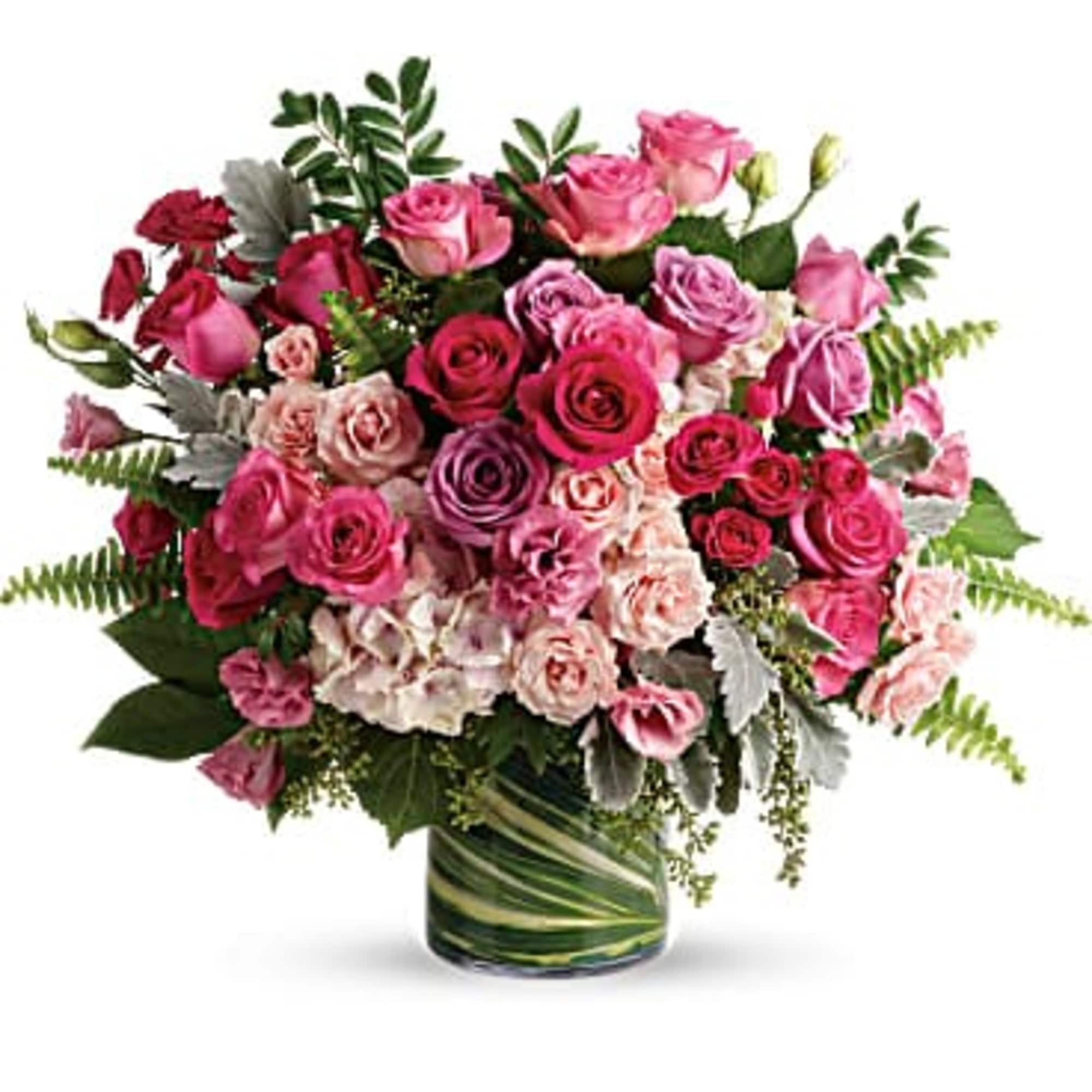 A high-fashion fantasy of roses! When you want to make a grand