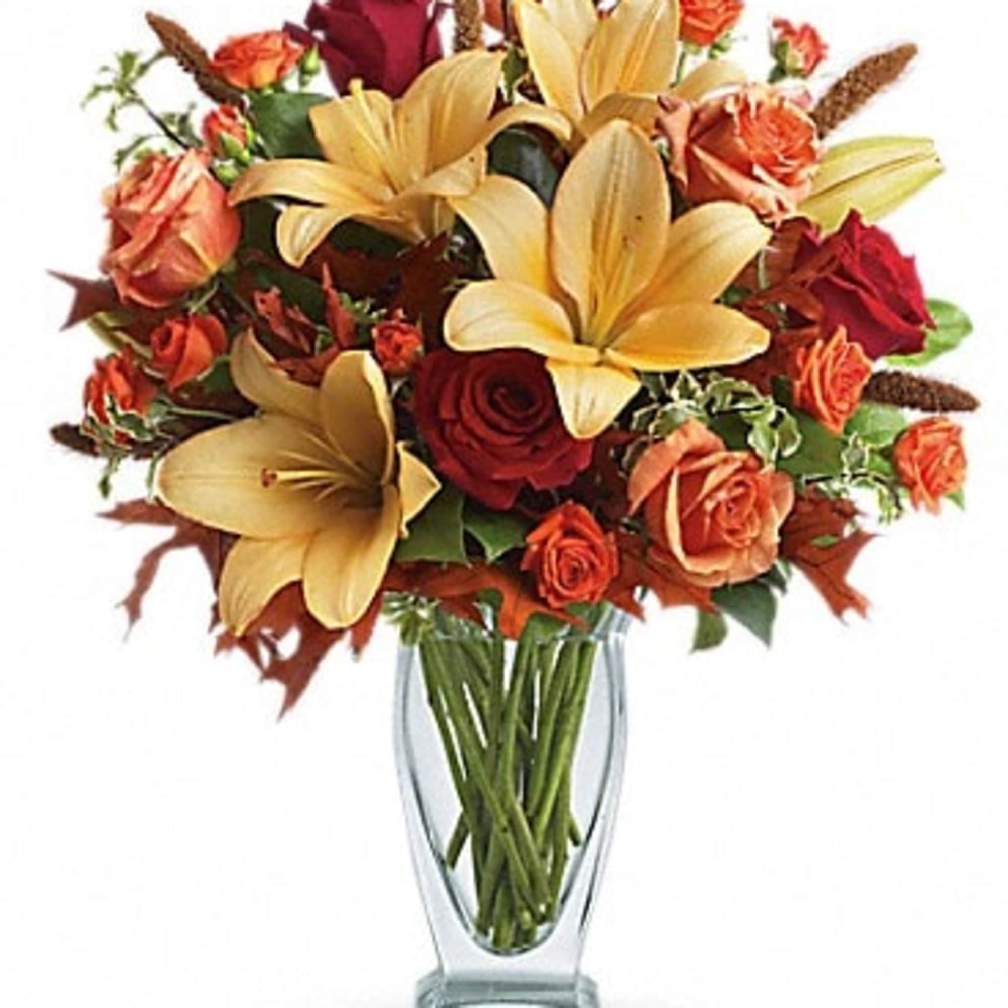 Absolutely exquisite! This bouquet is a fall flower fantasy come true. All
