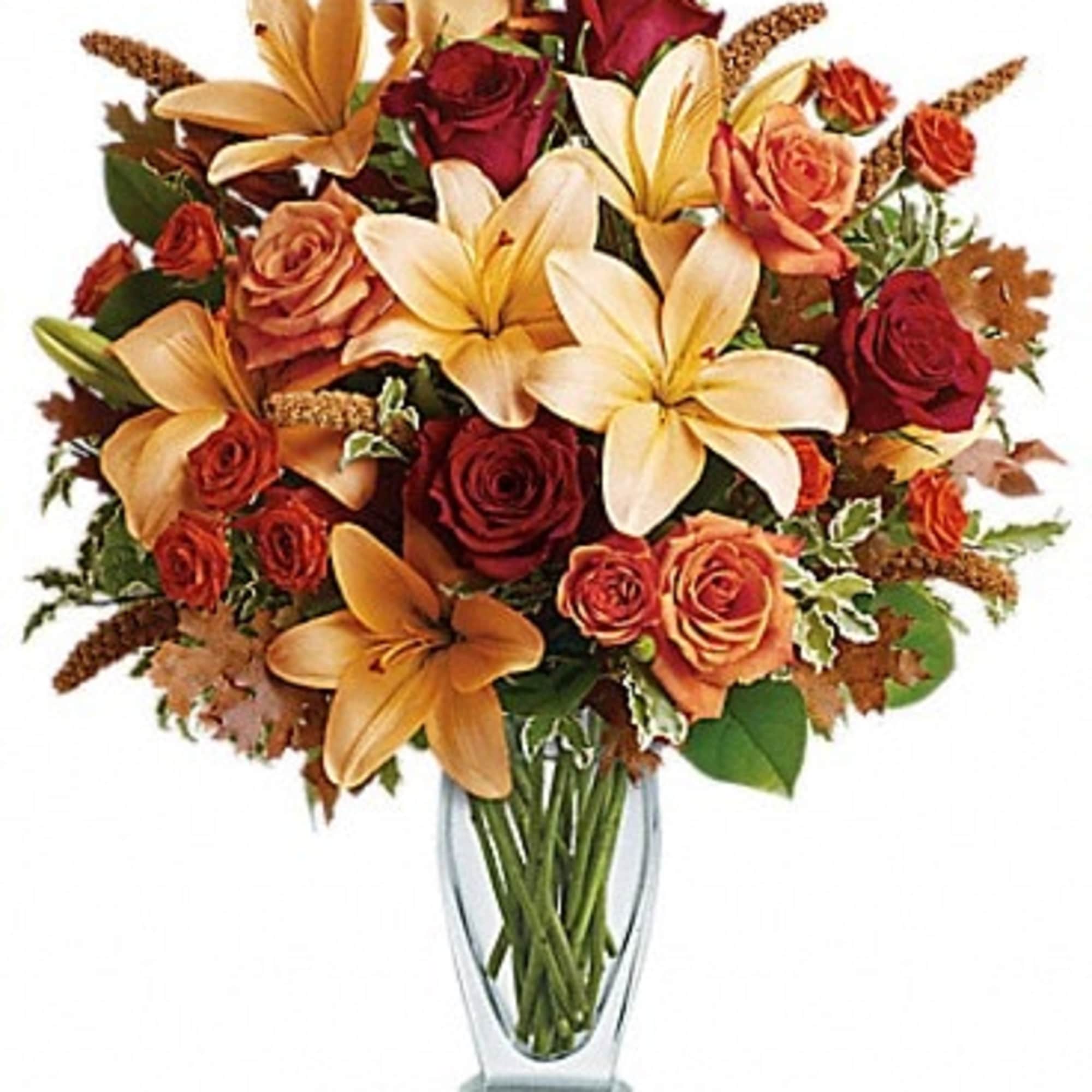 Absolutely exquisite! This bouquet is a fall flower fantasy come true. All